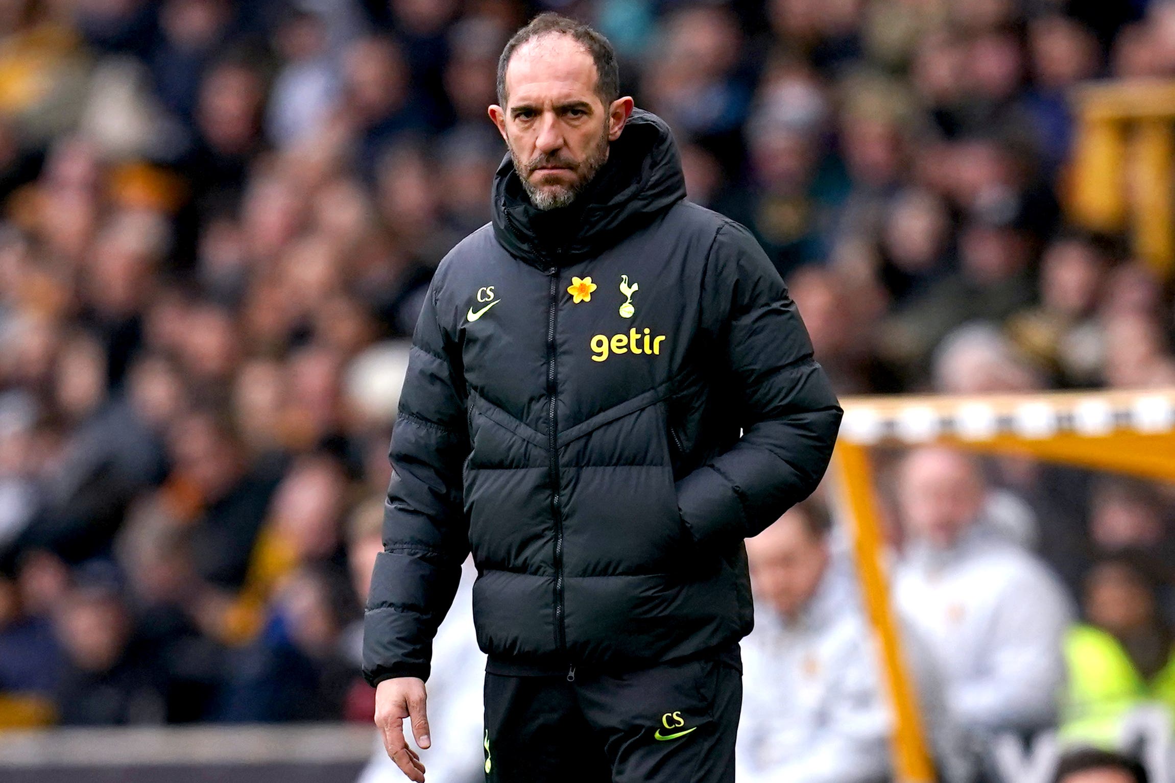 Cristian Stellini watched Tottenham lose 1-0 at Wolves (Nick Potts/PA)