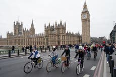 Riders protest for safe cycling for women in London