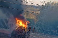 35 detained after violence at Atlanta police training site