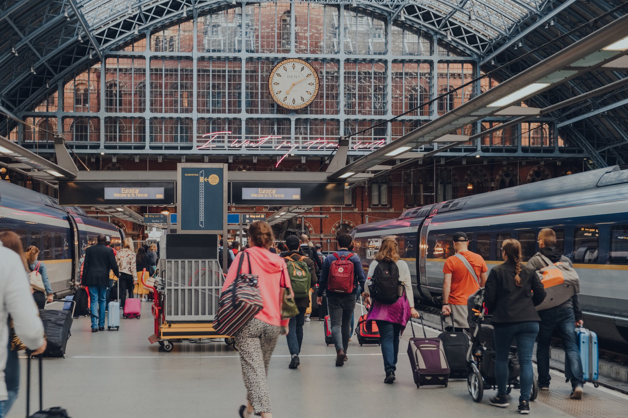 Flights are a problem for unaccompanied minors under 16, but once you get to London’s St Pancras terminal, Eurostar is obliging