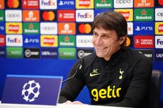 Antonio Conte raring to go as he returns to Tottenham dugout against AC Milan