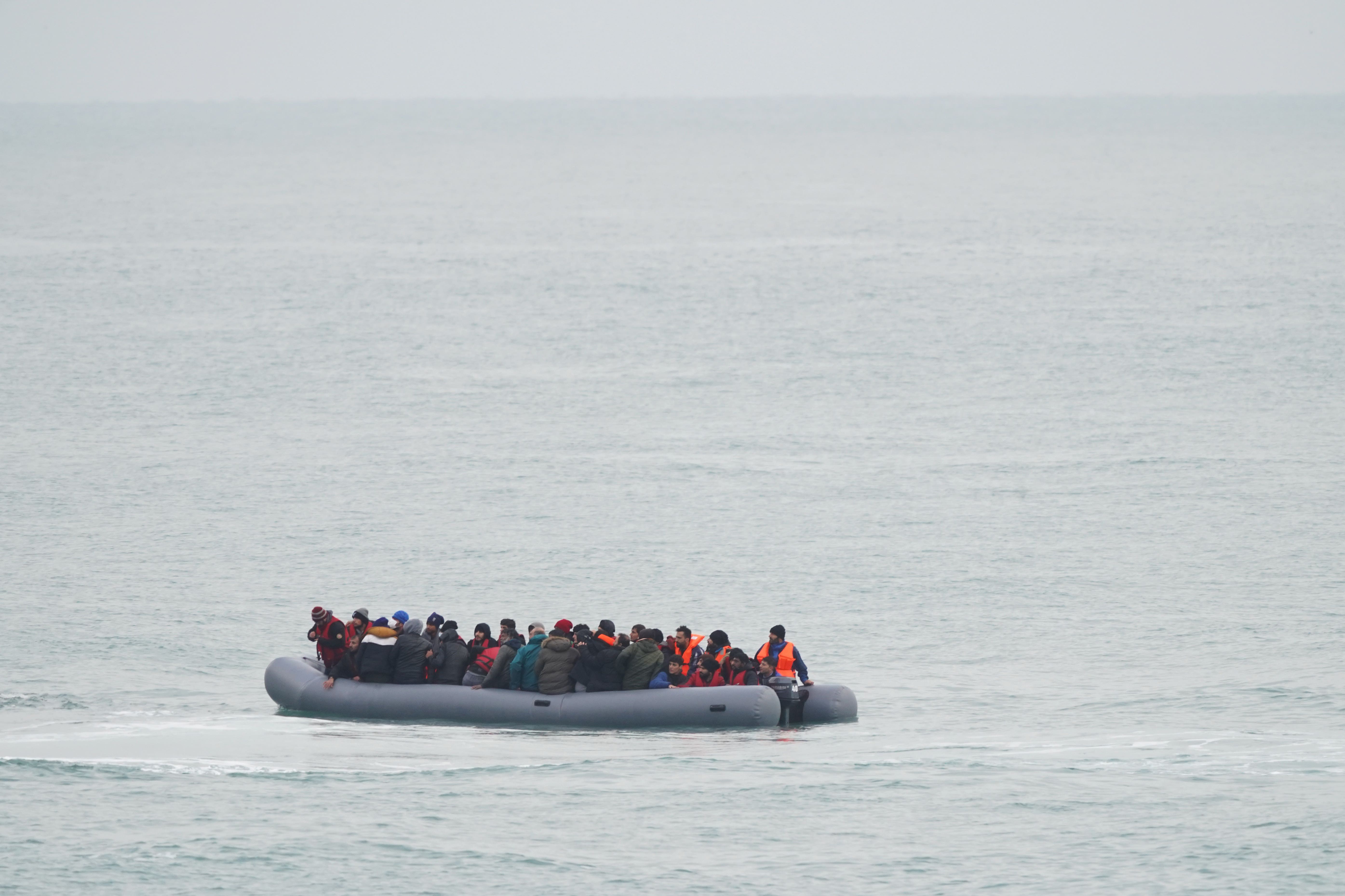 The Home Office said there has been a clear increase in the proportion of migrants referred as potential victims of modern slavery while in detention having crossed the Channel to the UK (Gareth Fuller/PA)