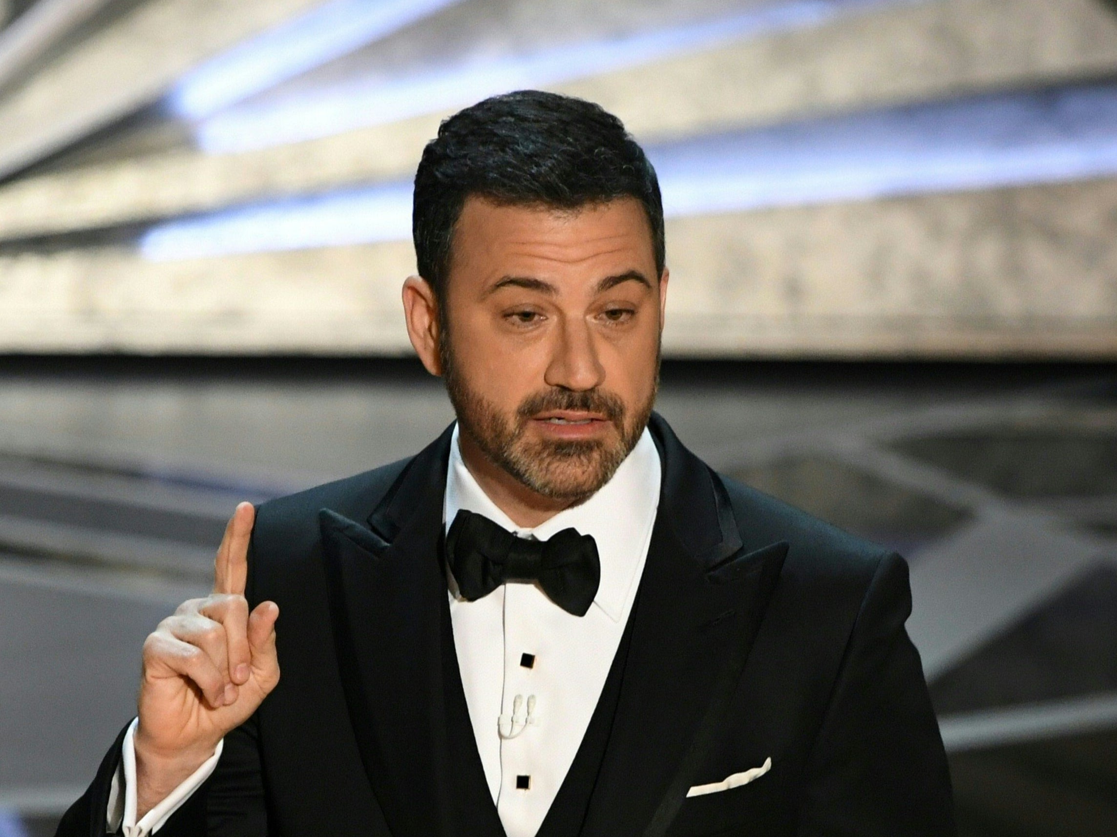 Jimmy Kimmel hosting the Oscars in 2018