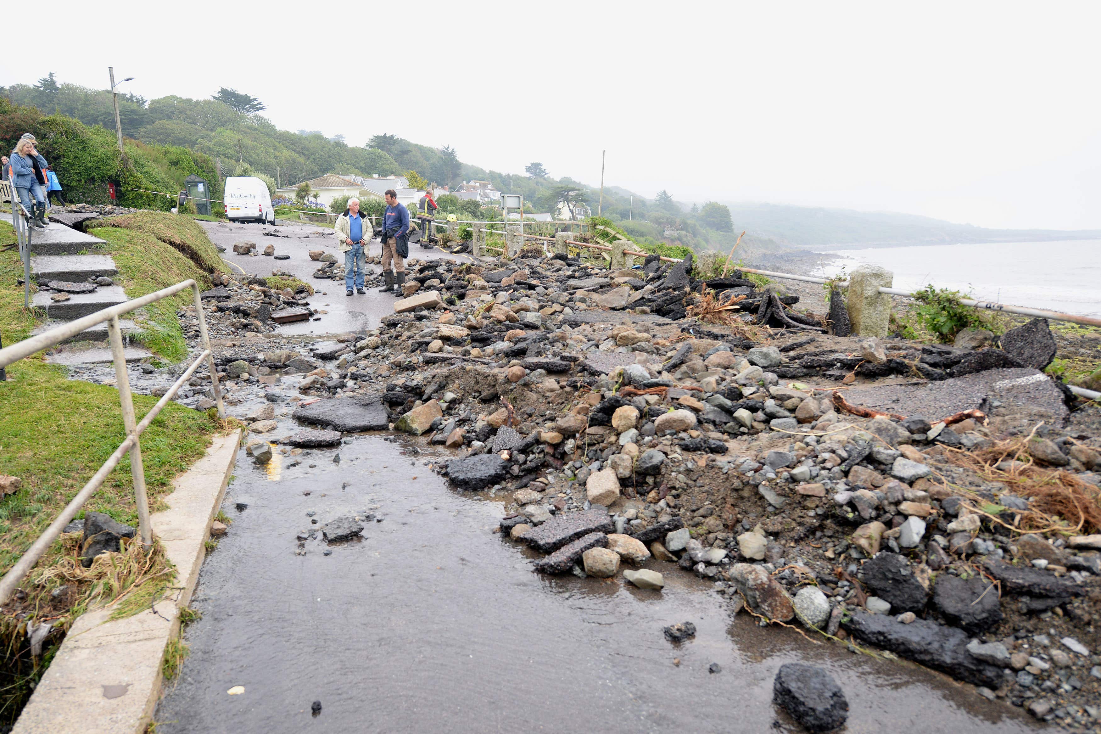 Met Office scientists say their model will help planners reduce the risk of damage caused by intense rain and flash flooding, as happened in Coverack, Cornwall in 2017 (Ben Birchall/PA)