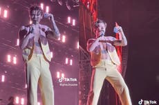 Harry Styles performs live gender reveal for pregnant Australian mom during concert