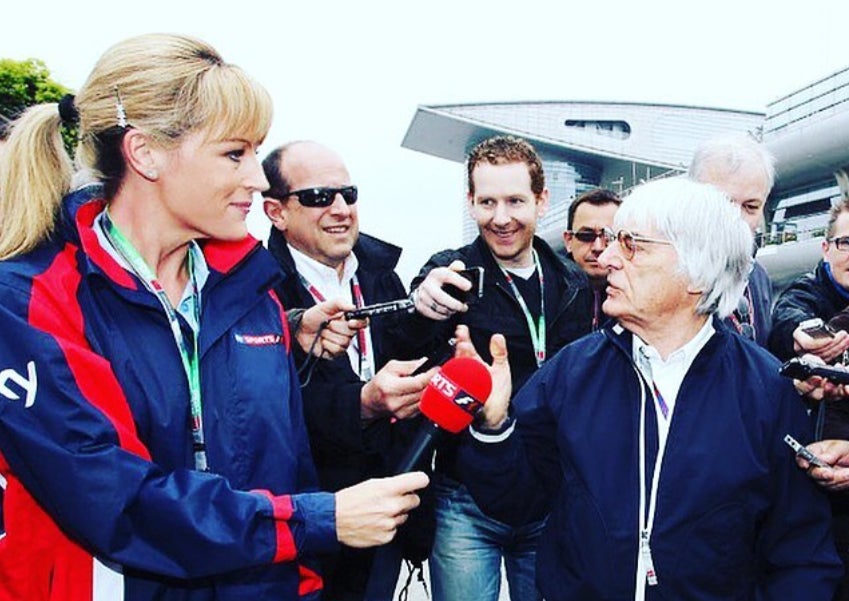 Rachel Brookes doorstepped Bernie Ecclestone at her first race in 2012 - it didn’t go according to plan