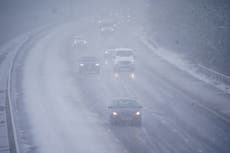 UK weather – latest: Britain braces for ‘blizzard conditions’ and travel disruption amid amber snow warning