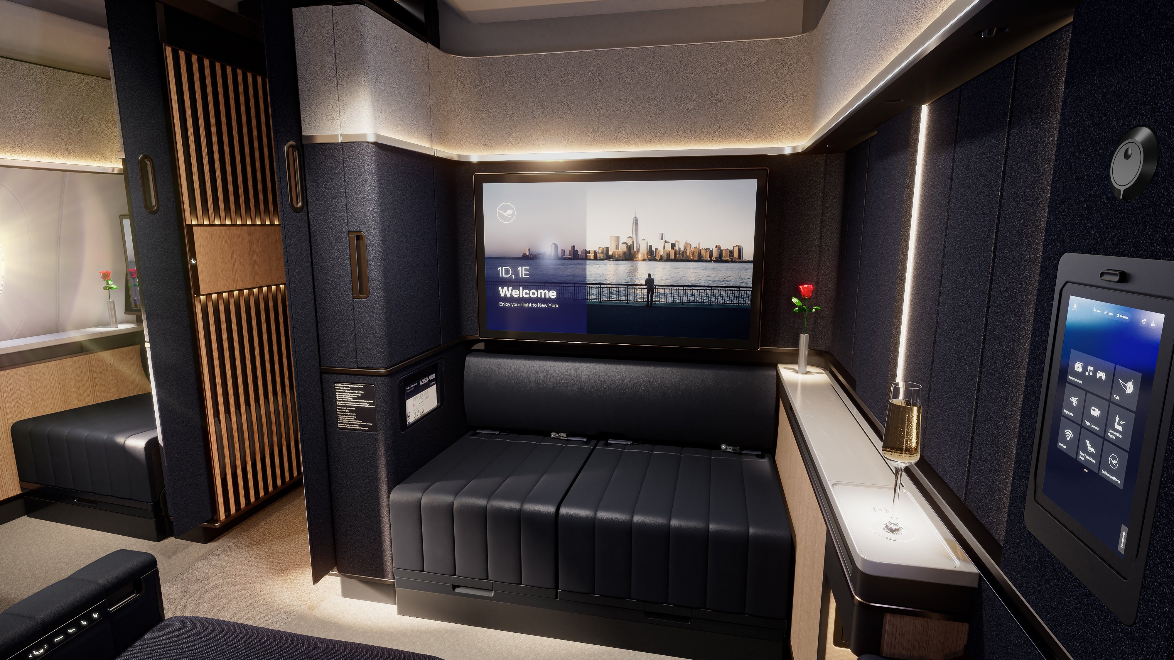 The new Lufthansa First Class Suite Plus