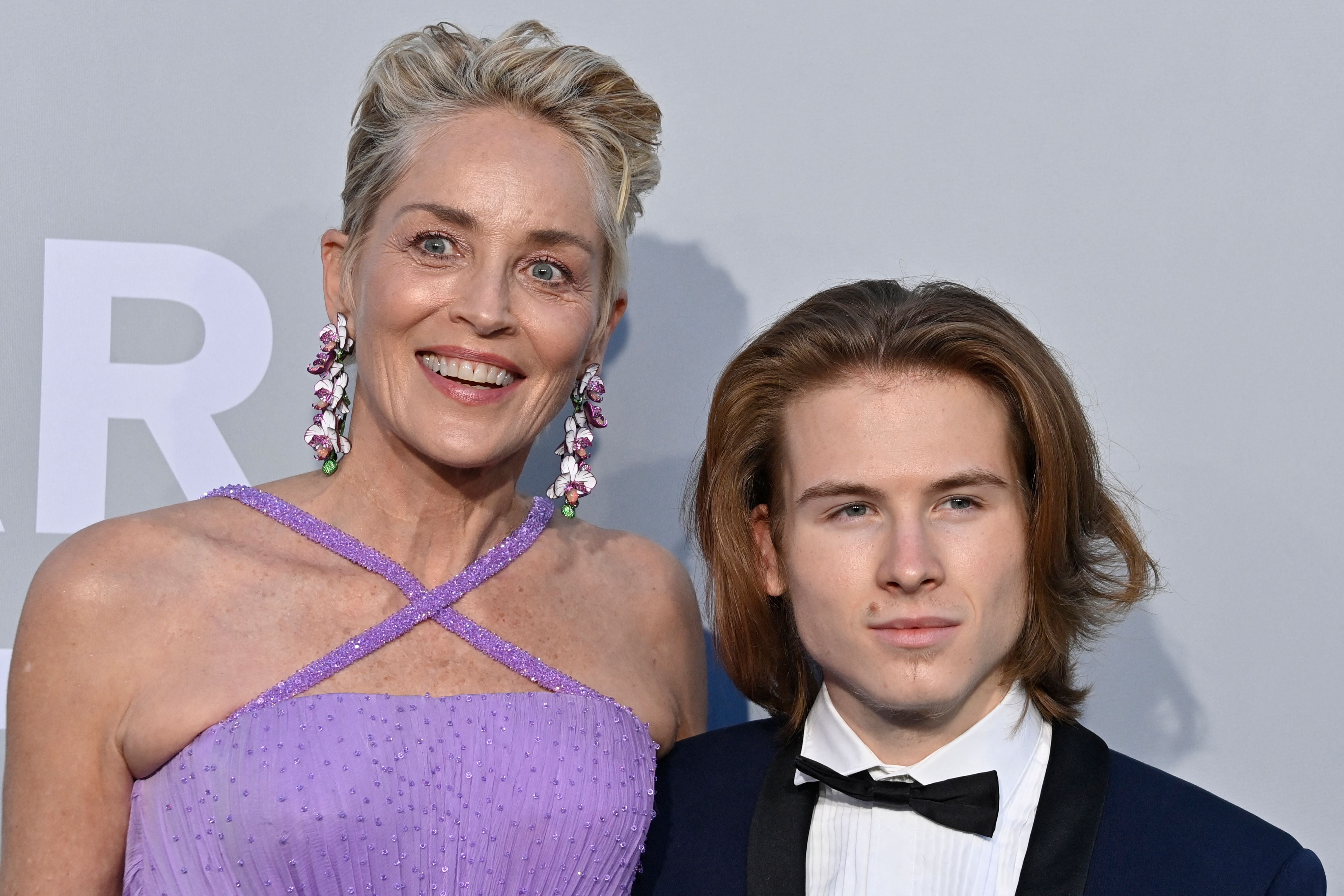 Sharon Stone and her son Roan Joseph Bronstein