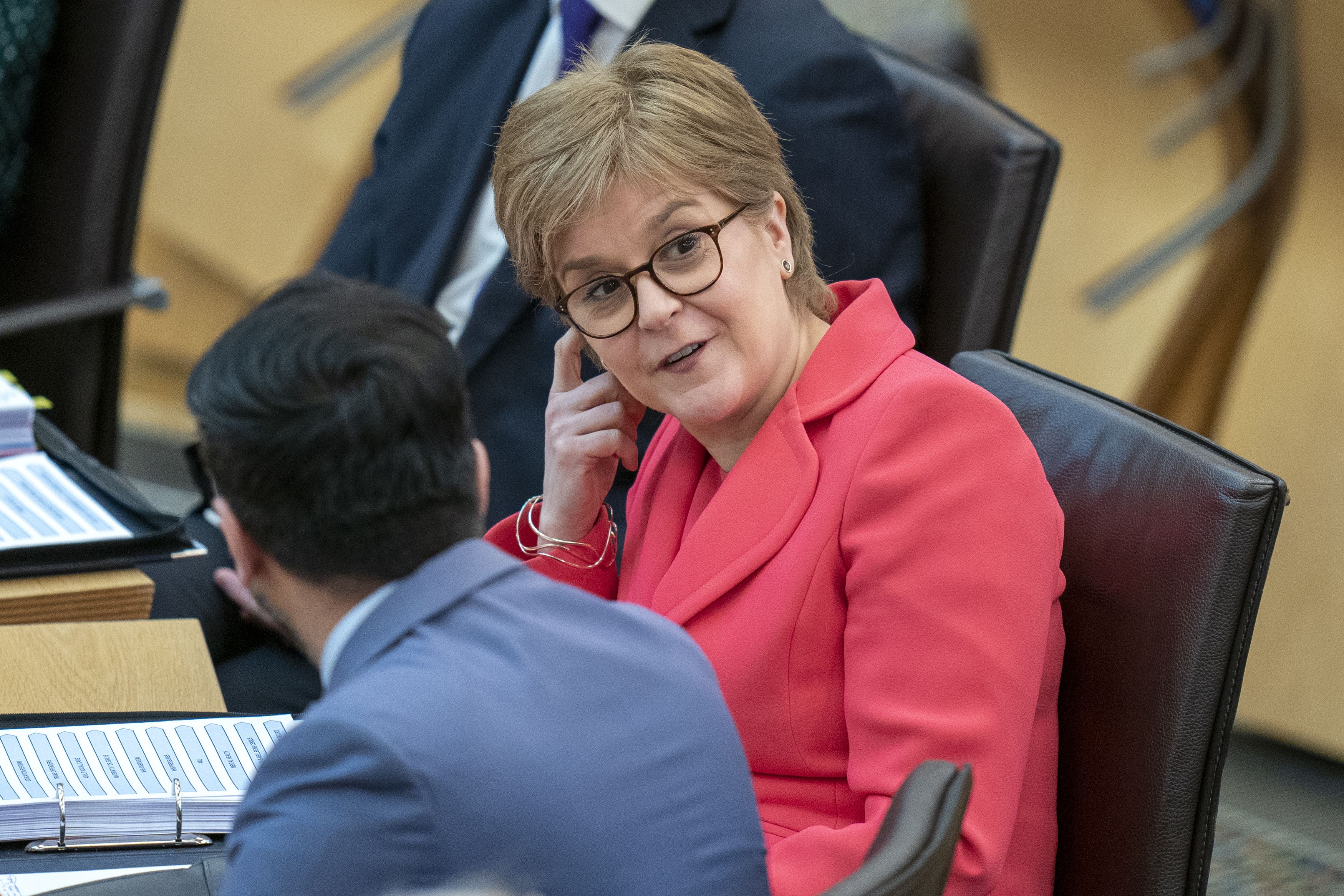 Nicola Sturgeon called on future Scottish first ministers to follow her example and have a gender balanced cabinet (Jane Barlow/PA)