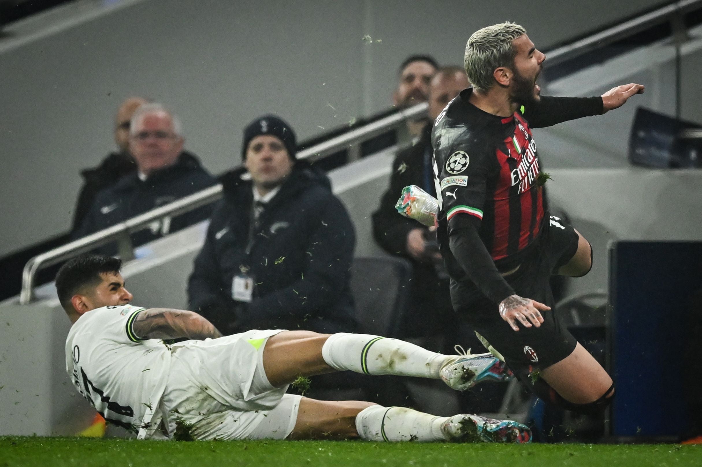 Cristian Romero’s ugly tackle saw him get sent off as Spurs were reduced to ten men