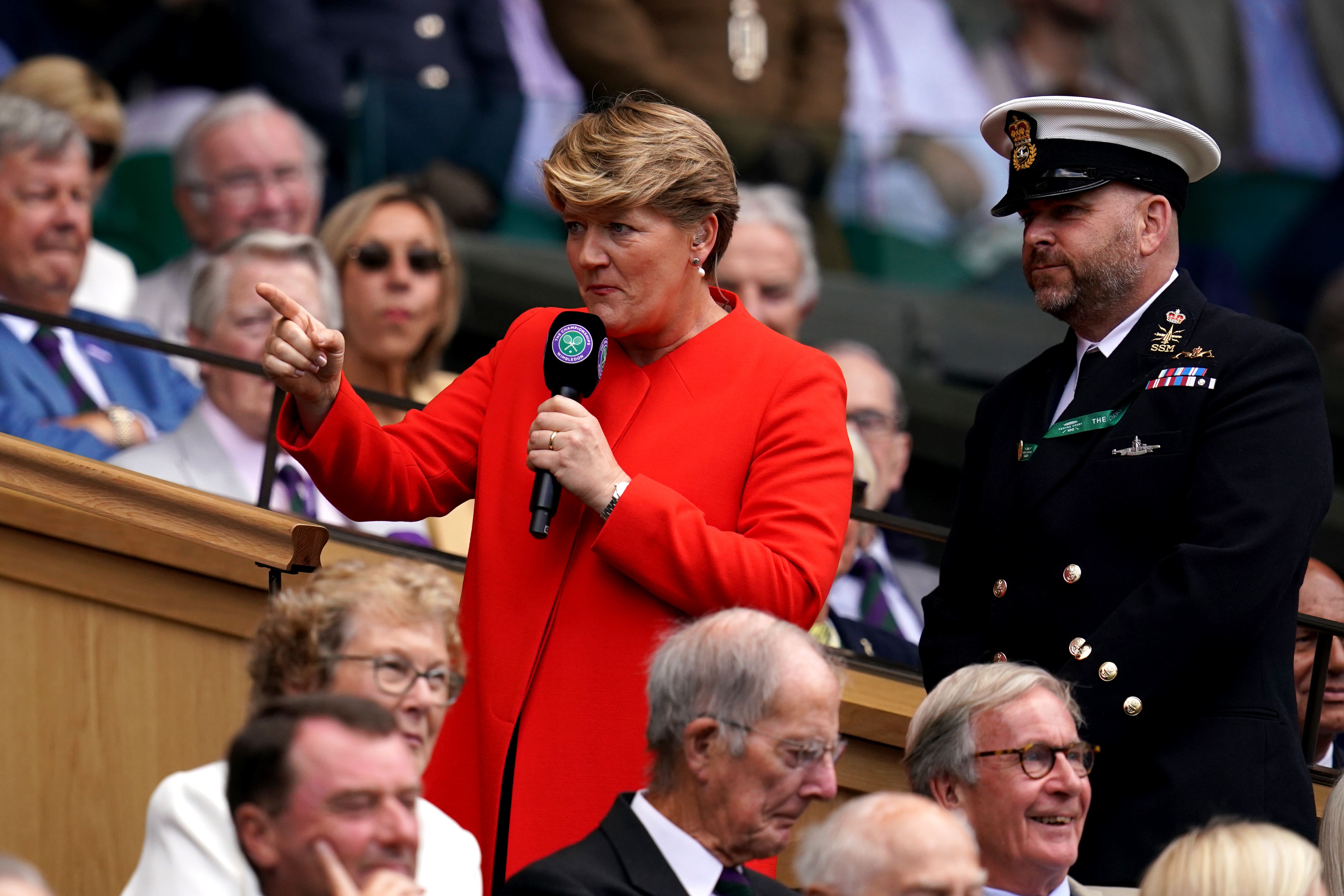 Clare Balding at Wimbledon last summer (John Walton/PA)