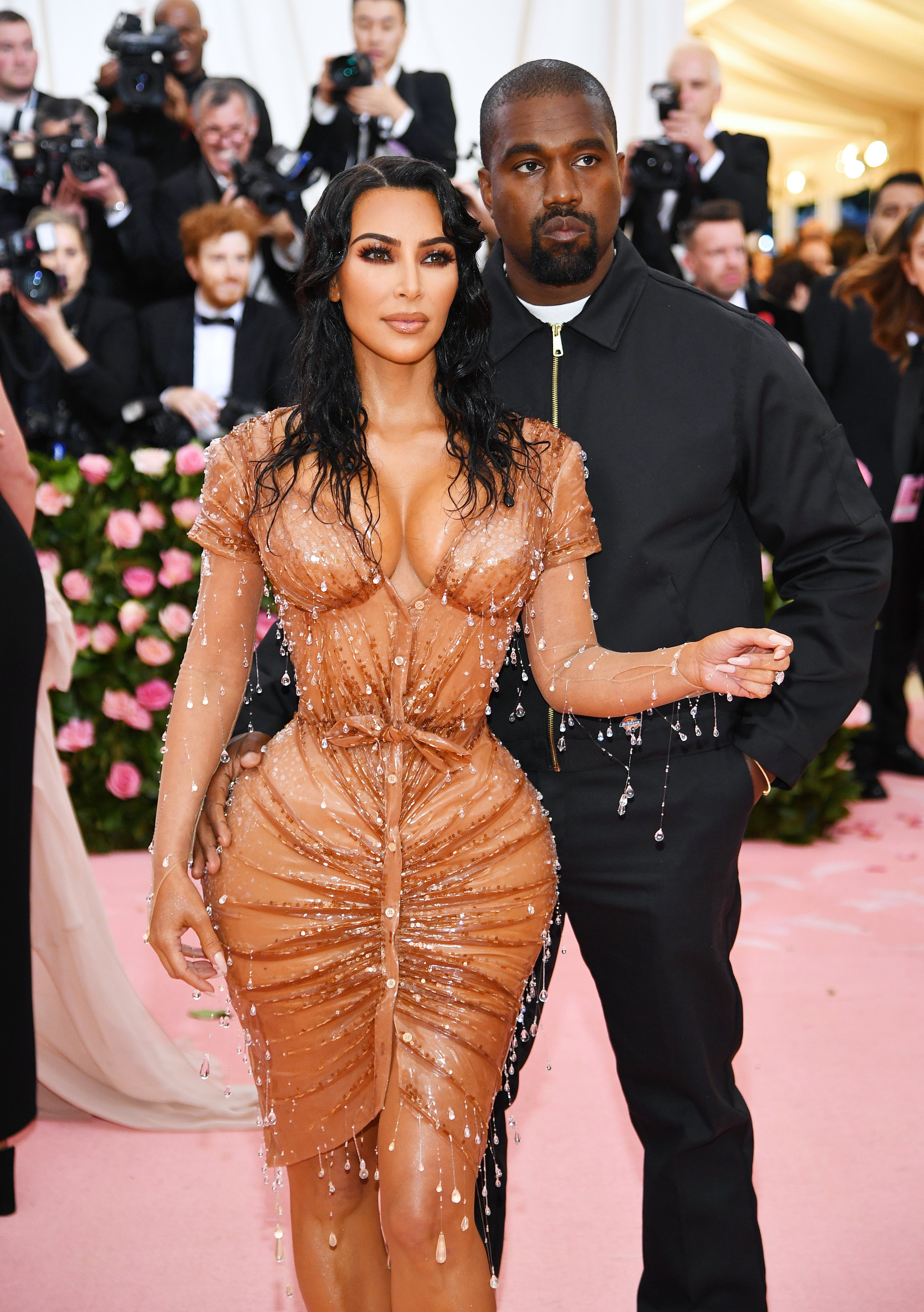 Kim Kardashian and West at the Met Gala in 2019