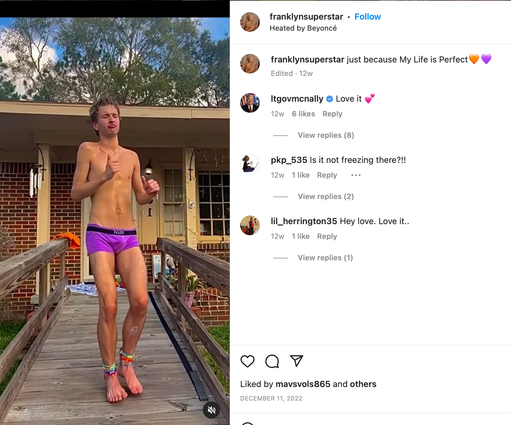 ‘Love it’: Tennessee Lt Gov Randy McNally is a prolific commenter on the Instagram page of young performer Franklyn McClur