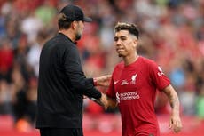 Jurgen Klopp reveals ‘surprise’ at Roberto Firmino’s decision to leave Liverpool