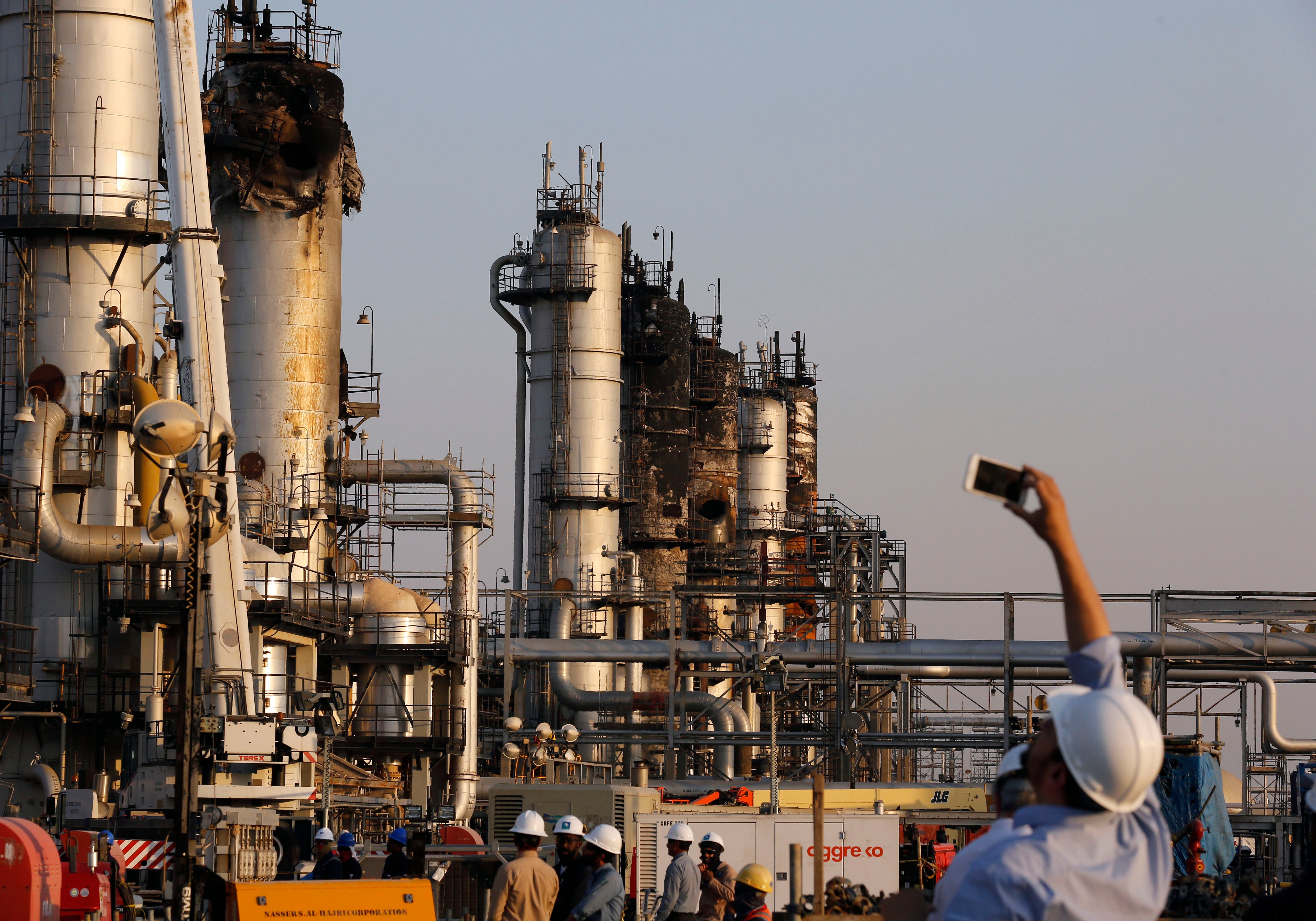 Aramco’s oil processing facility