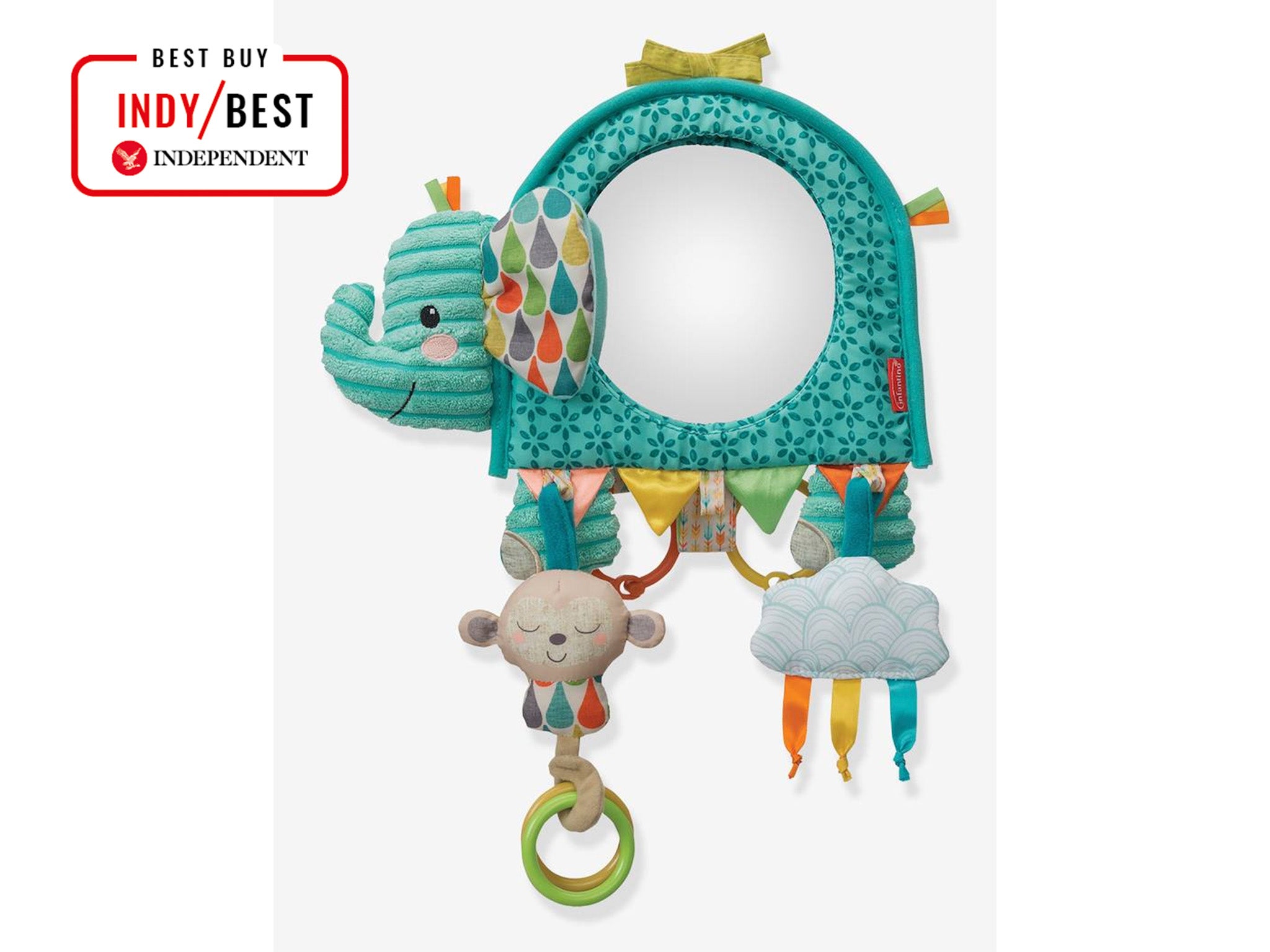 Infantino 3-in-1 gaga elephant activity mirror