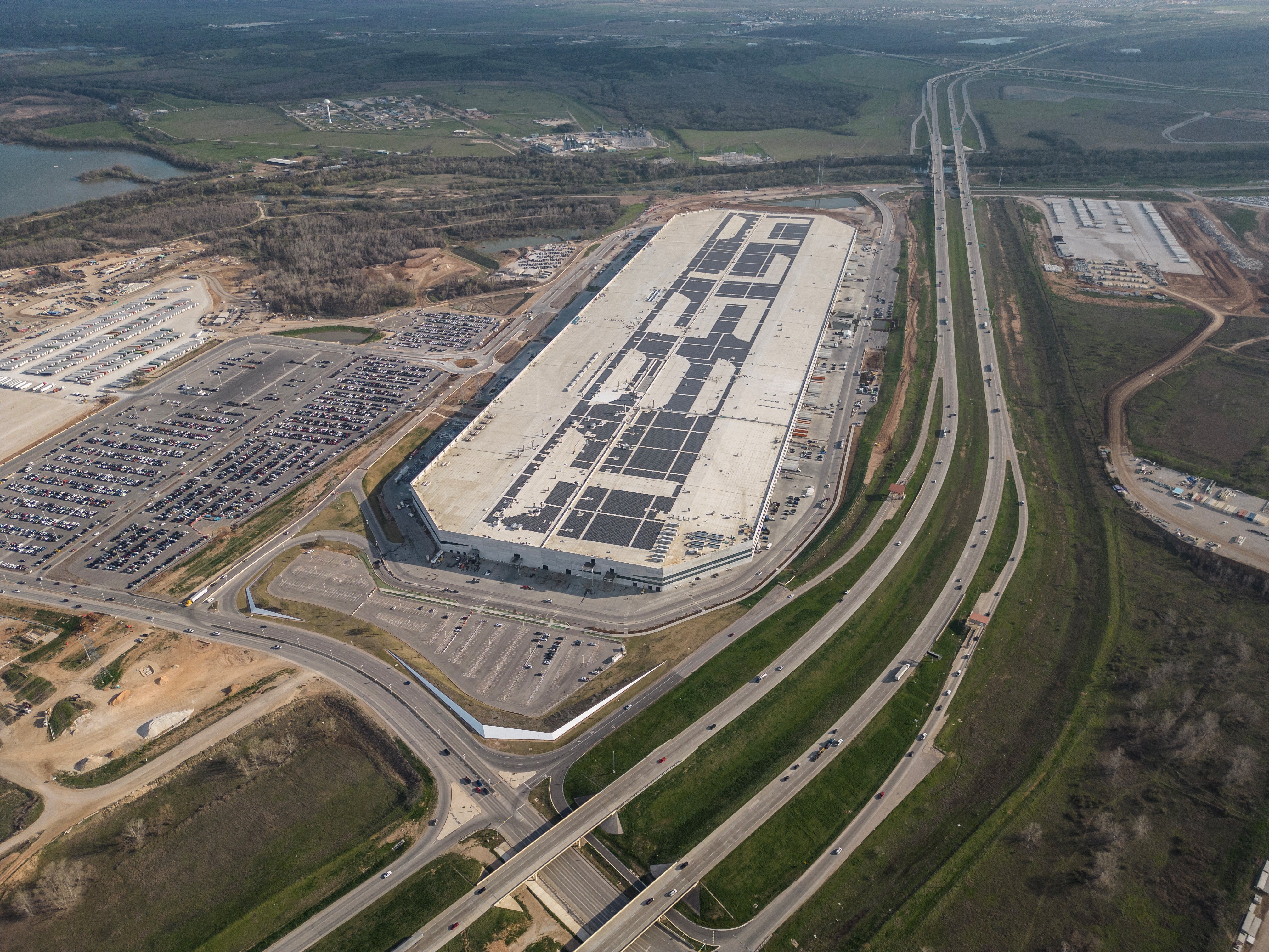 A general view of the Tesla gigafactory in Austin, Texas, U.S., February 28, 2023