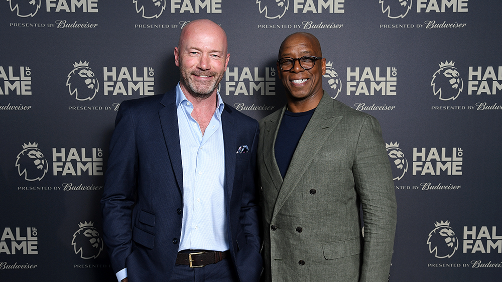 Alan Shearer, left, and Ian Wright were the first to announce they were boycotting BBC sports programmes