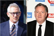 Gary Lineker: Piers Morgan speaks out in defence of Match of the Day host over ‘ridiculous’ BBC impartiality row