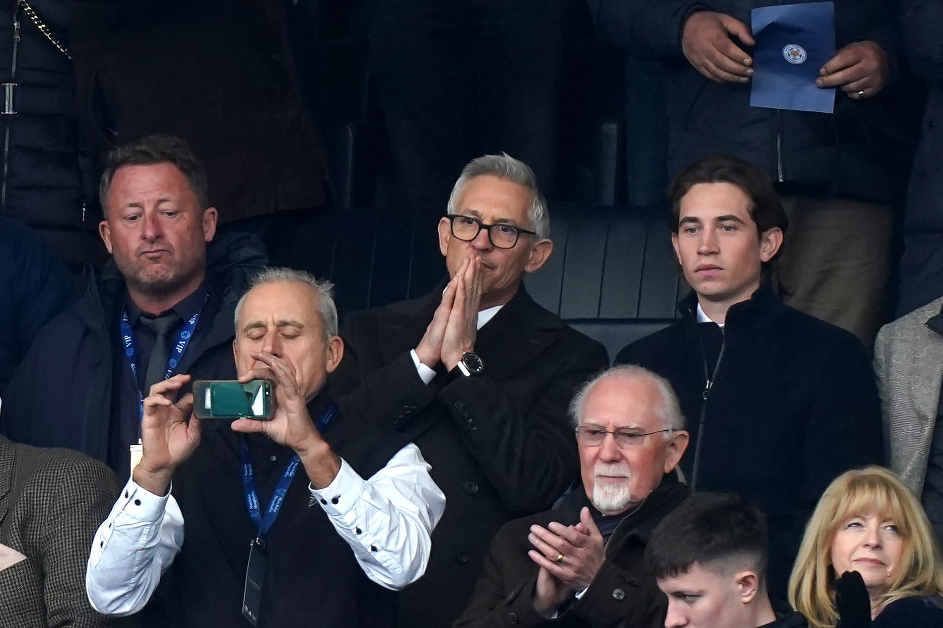 Gary Lineker at the King Power Stadium on Saturday