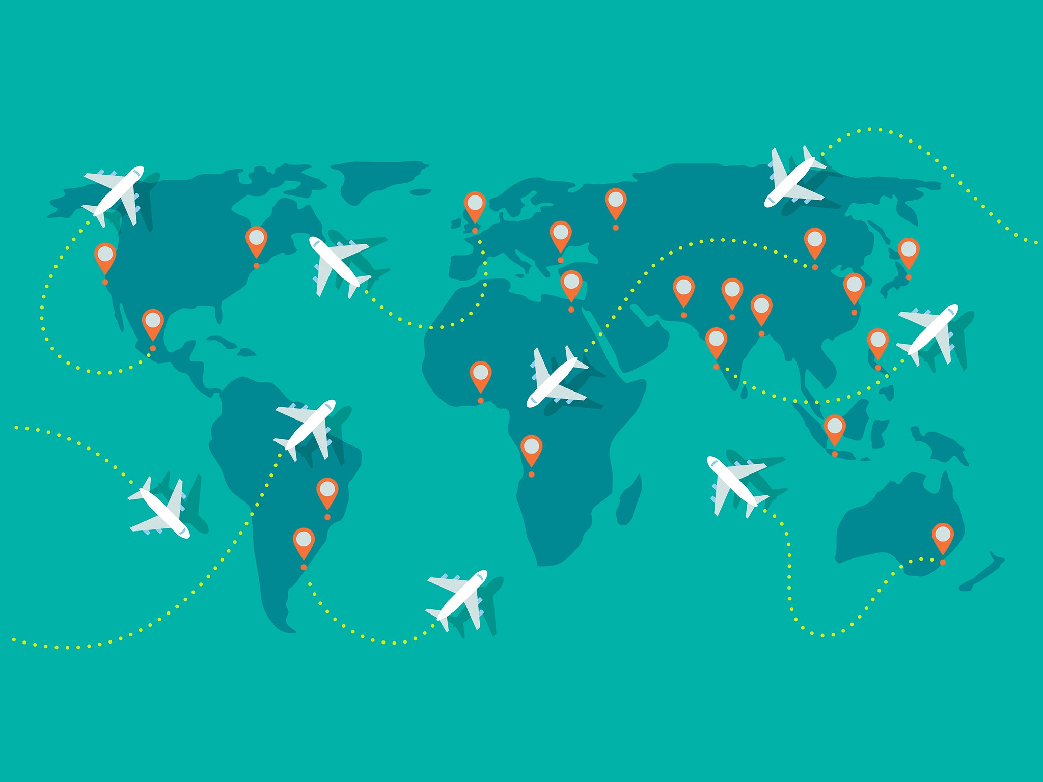 All passenger flights are controlled with diversions in mind