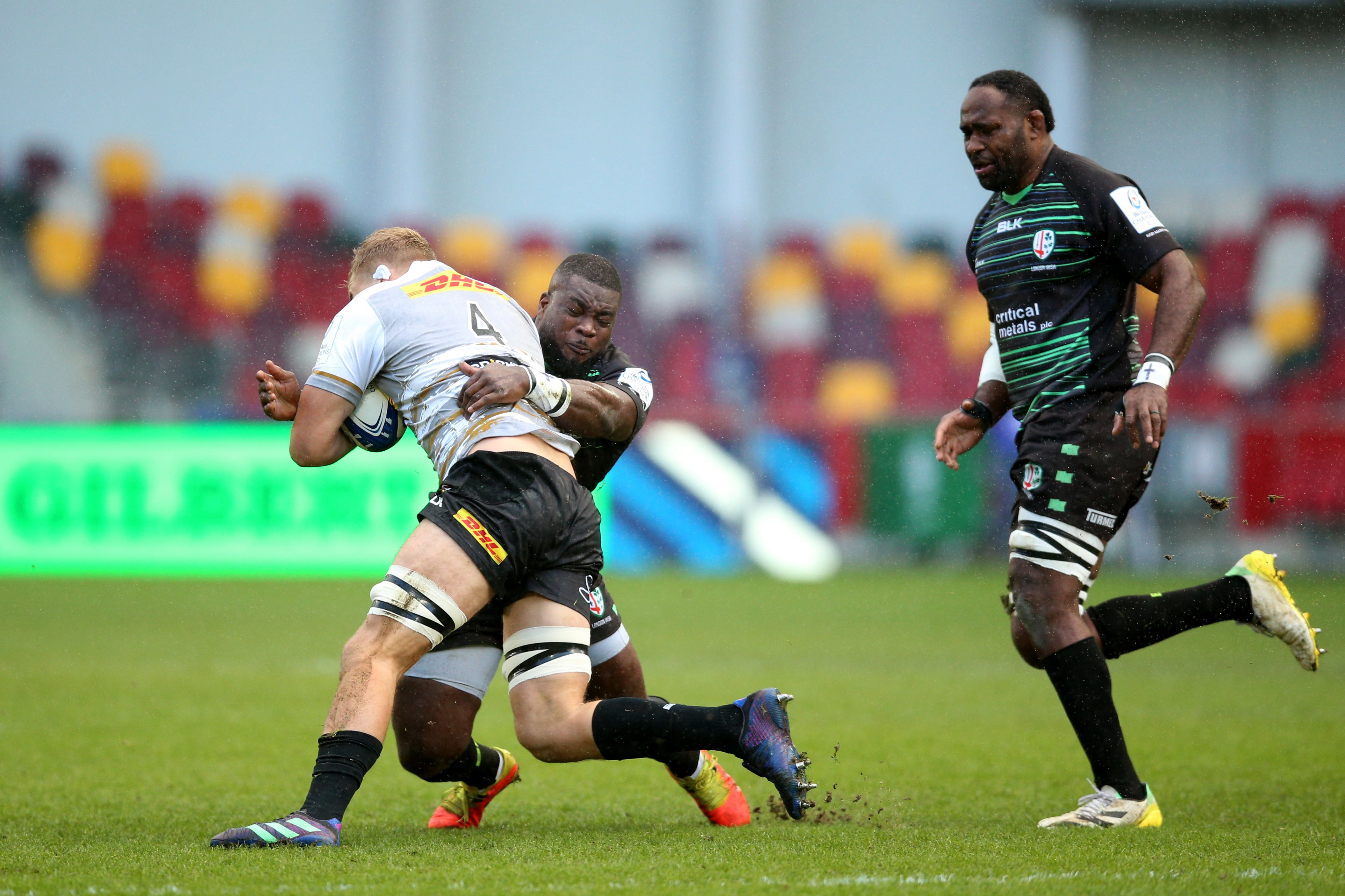 World Rugby is encouraging its member unions to consult on trials to lower tackle height at community game level (Nigel French/PA)