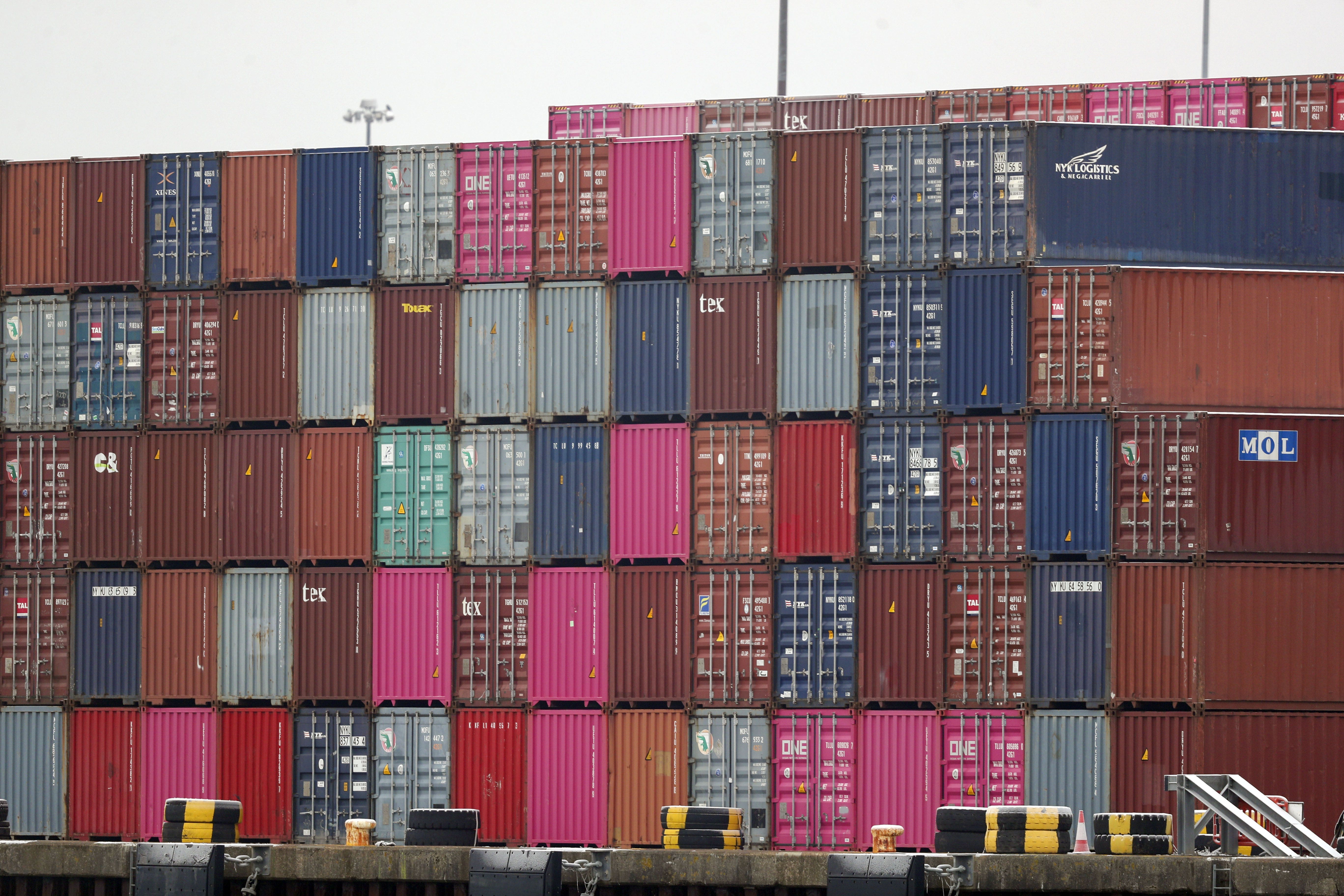 Shipping containers (Steve Parsons/PA)