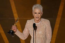 Oscars 2023 – live: Jamie Lee Curtis in shock win for Best Supporting Actress