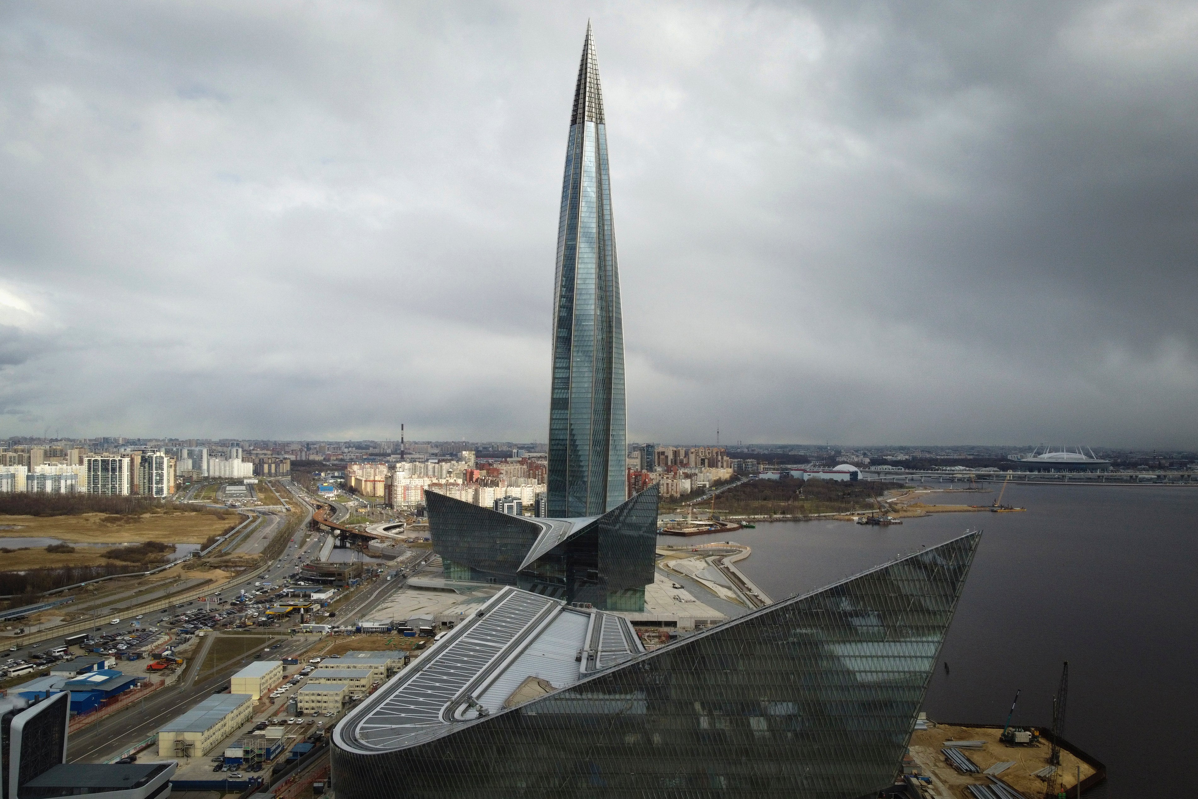 The Gazprom headquarters in Russia