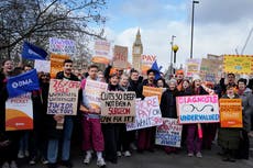 A&Es had ‘busiest day of the year’ on first day of junior doctors’ strike