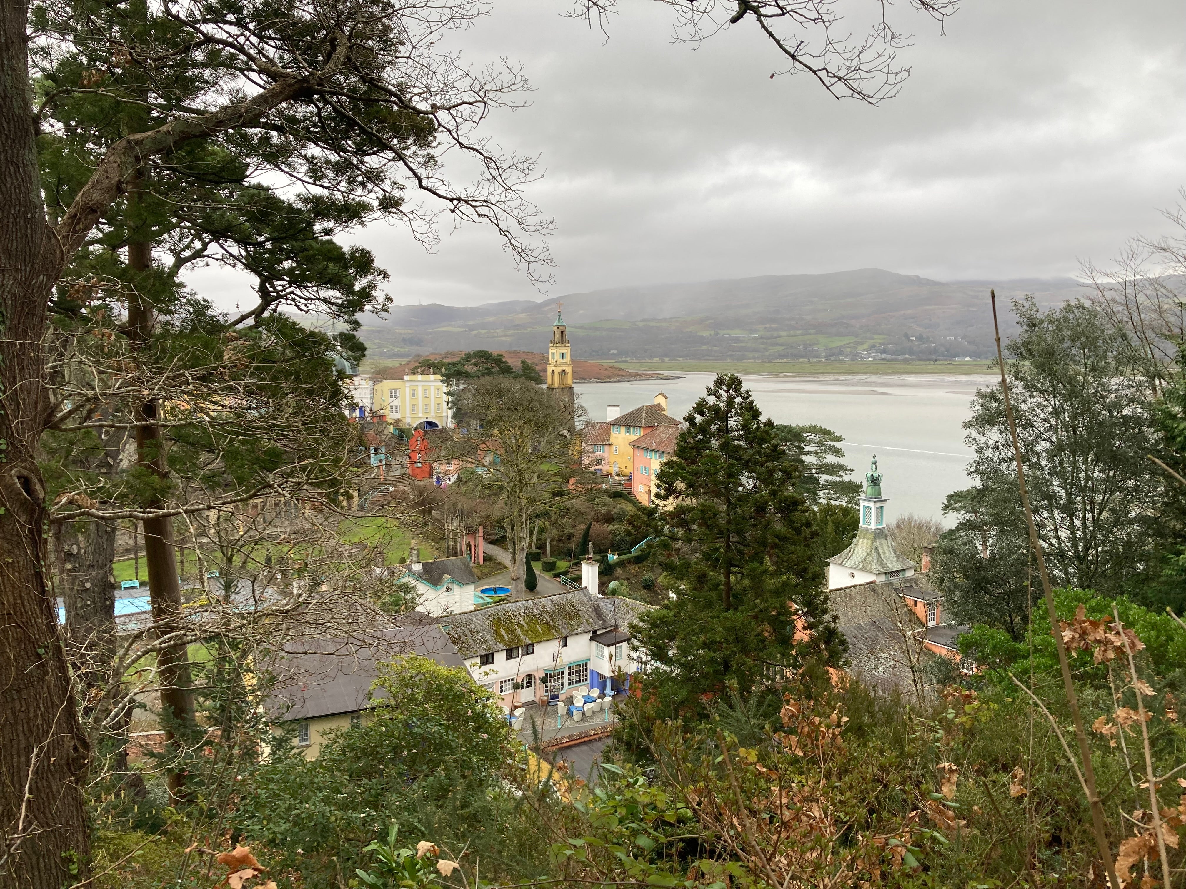 Portmeirion was designed as a series of vistas