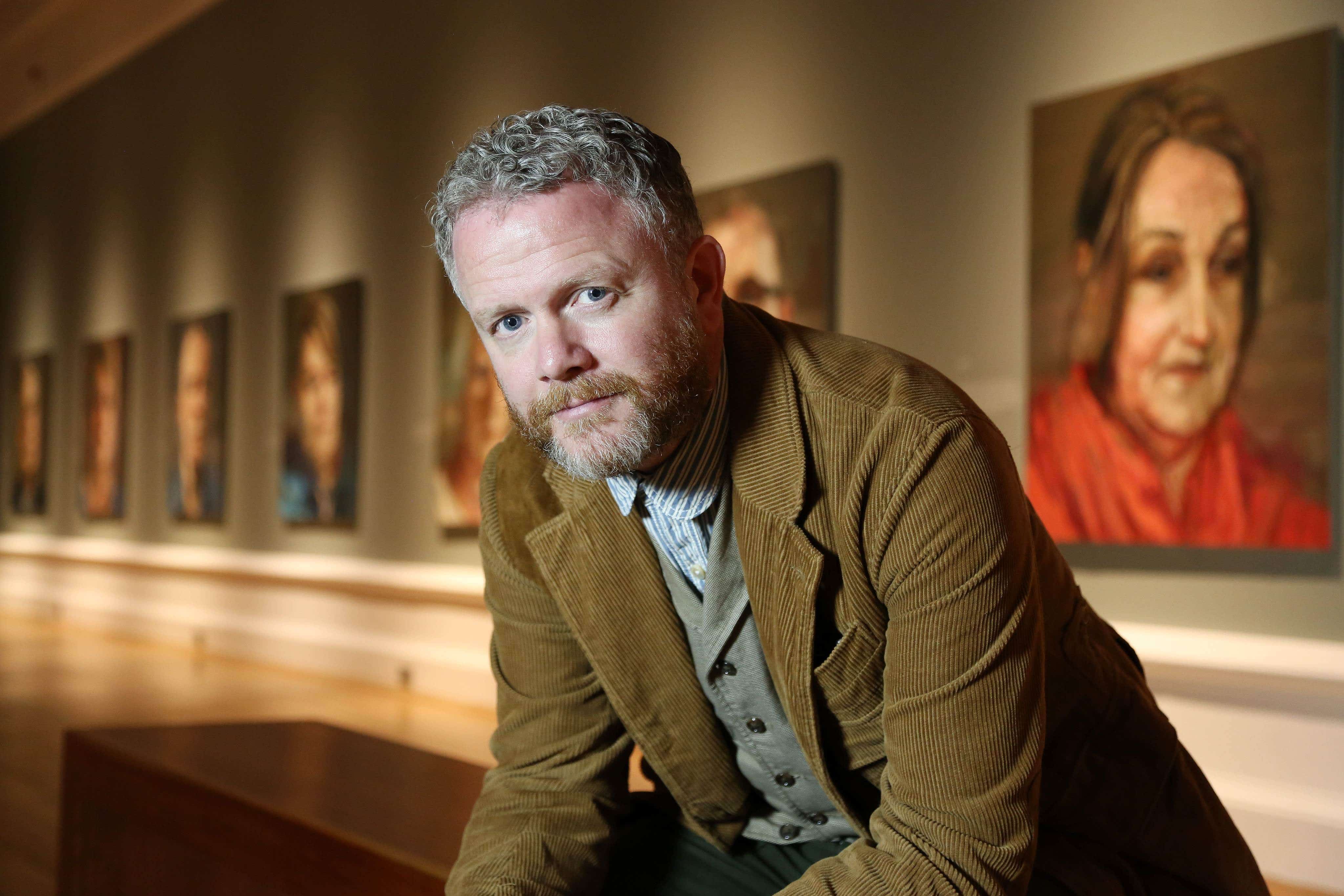 Co Down artist Colin Davidson in the Ulster Museum (Darren Kidd/Press Eye/PA)