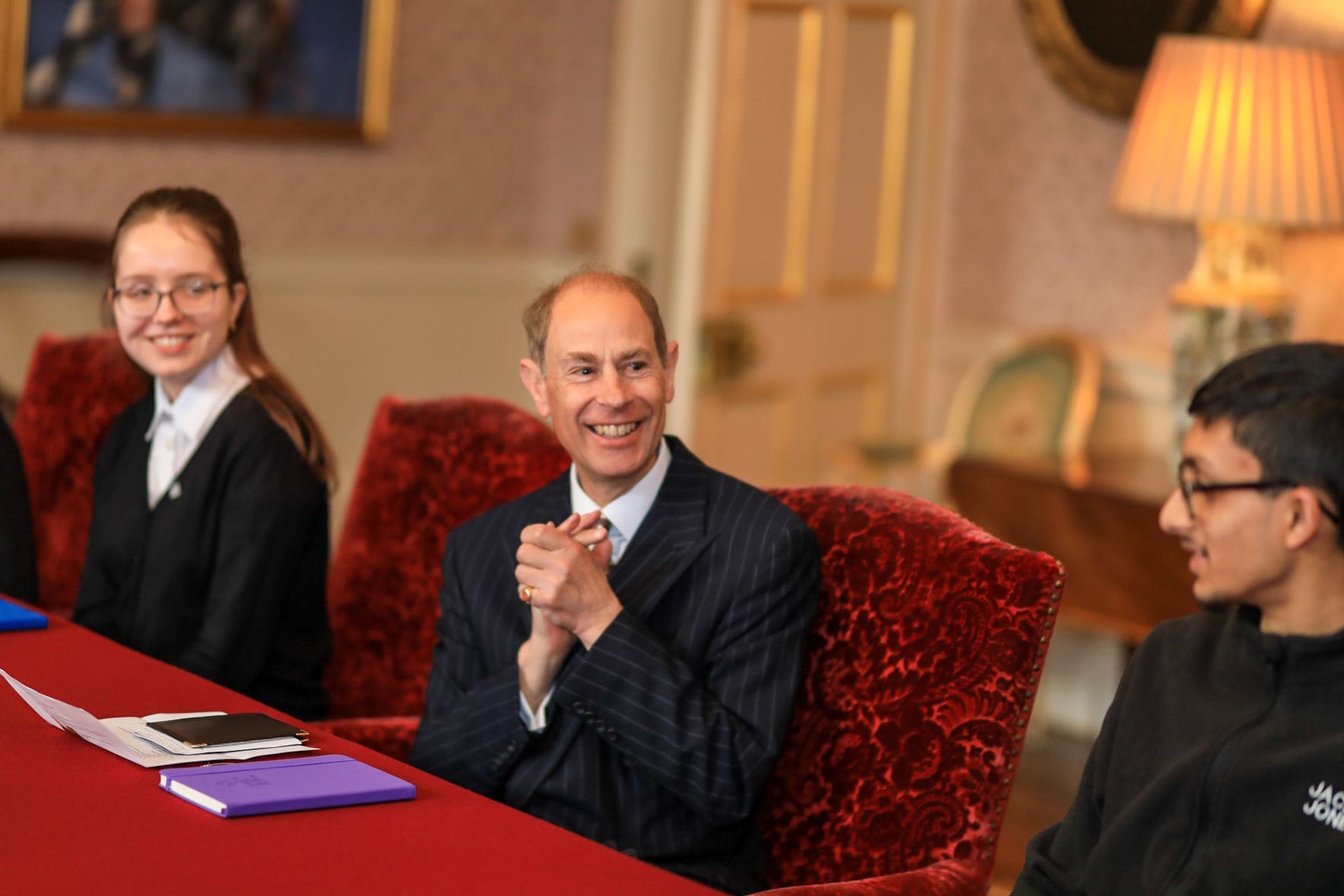 The Duke of Edinburgh hosted participants at Holyroodhouse (Alastair WilsonAJW Photography/PA)