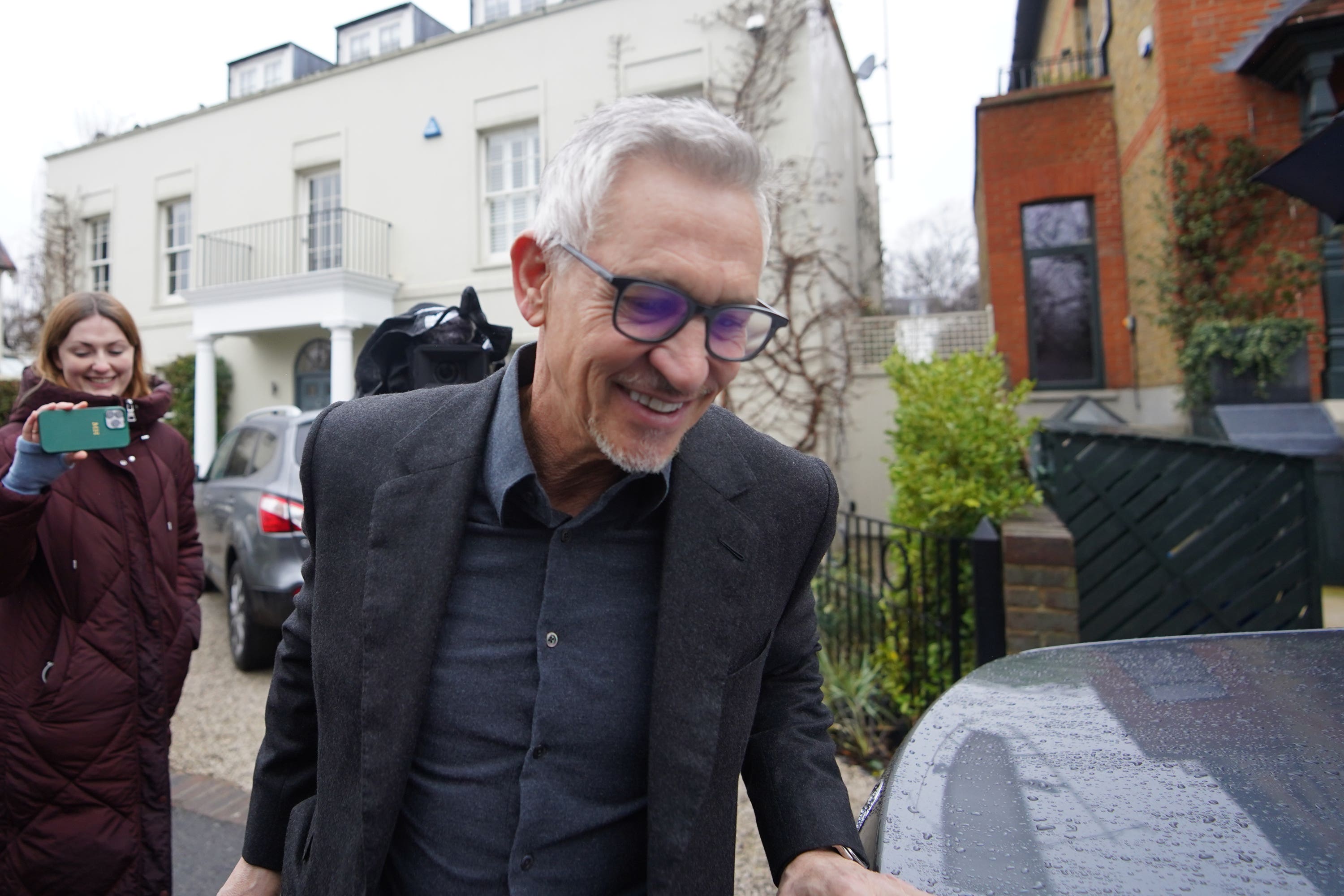 Match Of The Day host Gary Lineker leaves his home in London