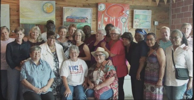 Members of the Herricanes reunited in Houston on 2019, tracked down by former player Basia Haszlakiewicz and her daughter, director Olivia Kuan