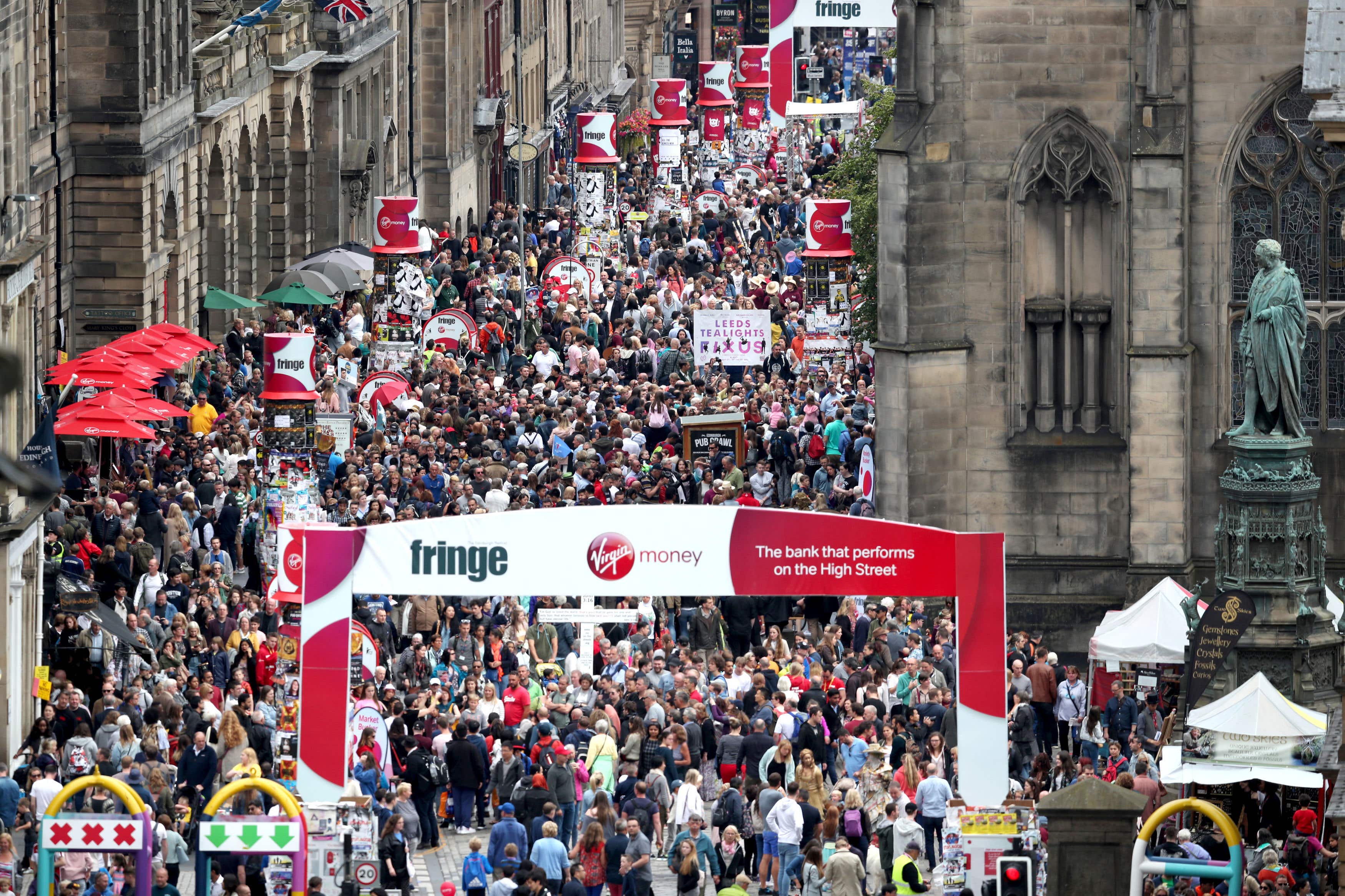 The festival draws crowds to Scotland’s capital (Jane Barlow/PA)