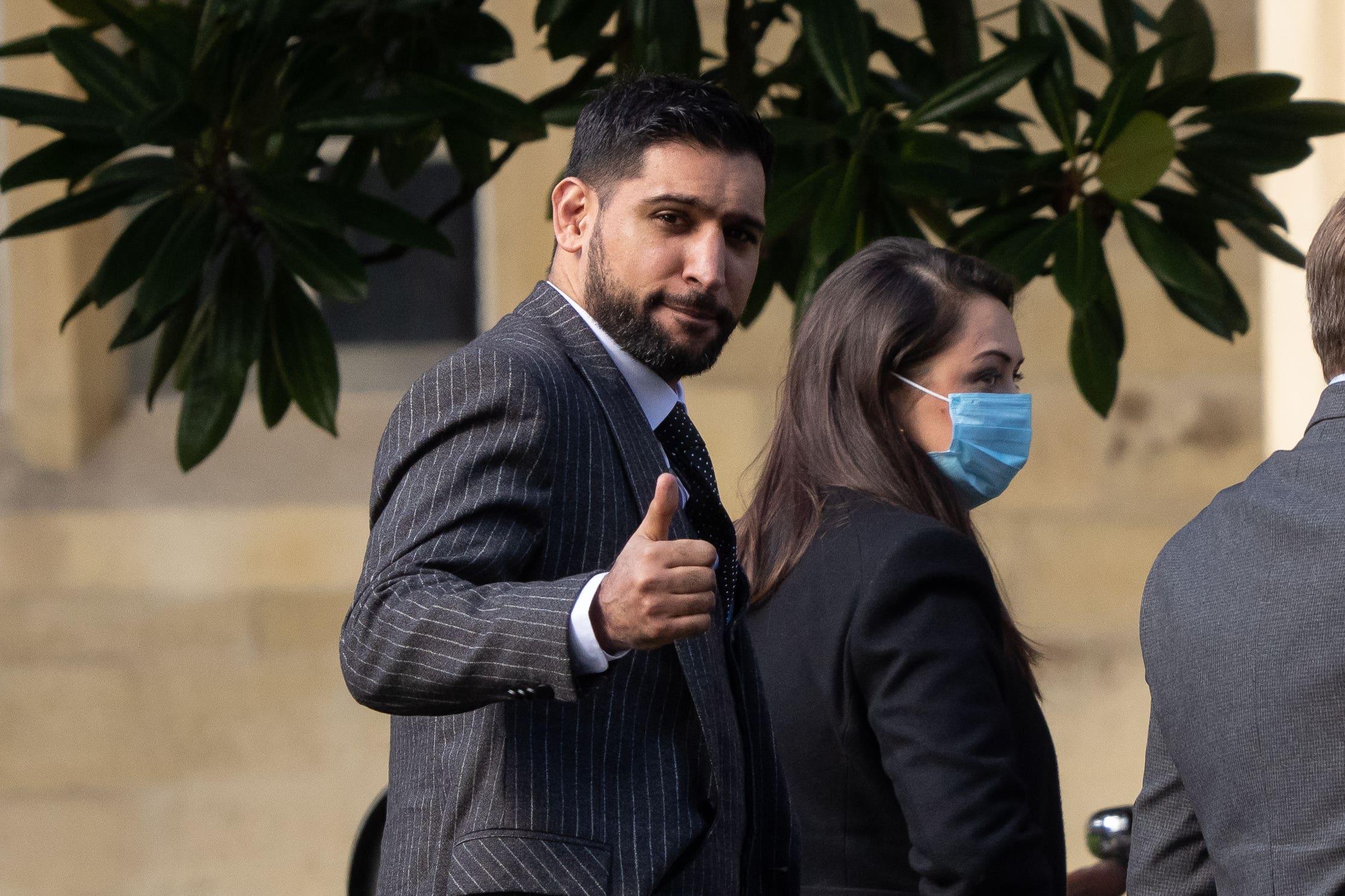 Amir Khan arrives at Snaresbrook Crown Court on Tuesday