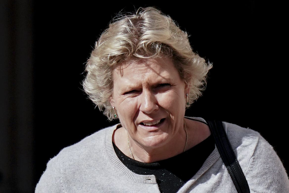 Dr Helen Webberley at the Royal Courts of Justice, central London, where she is appealing a decision by the Medical Practitioners Tribunal Service (MPTS) to suspend her from practice for two months for serious misconduct. Dr Webberley, from Abergavenny, Monmouthshire, is the founder of GenderGP, an online clinic for transgender patients. Picture date: Tuesday March 14, 2023. PA/Jordan Pettitt