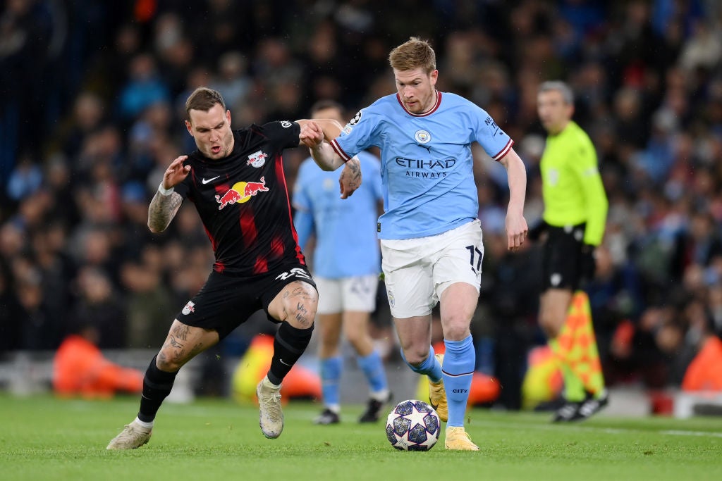 De Bruyne helped lead Man City to the Champions League quarter-finals