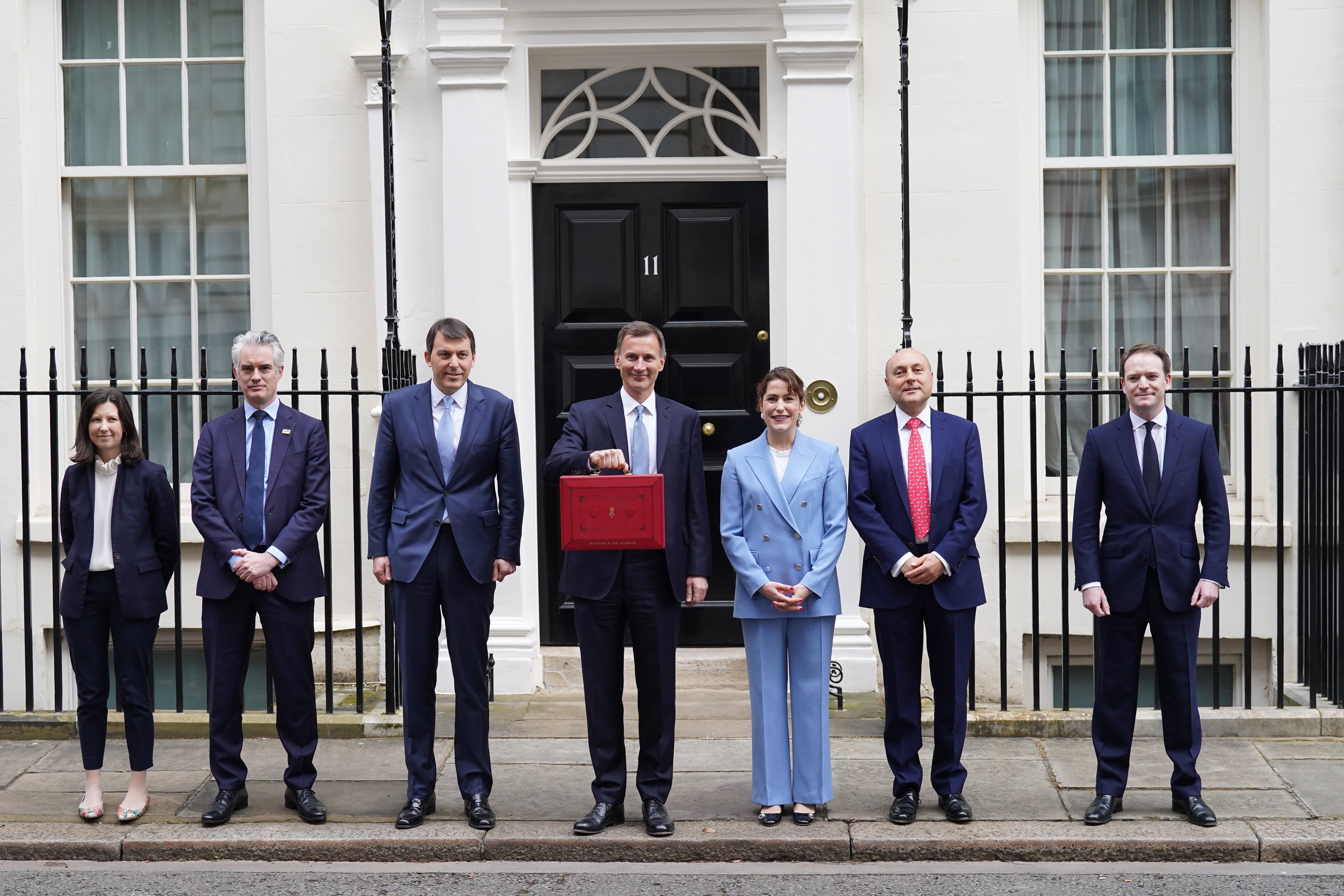 Chancellor at Jeremy Hunt 11 Downing Street (Stefan Rousseau/PA)