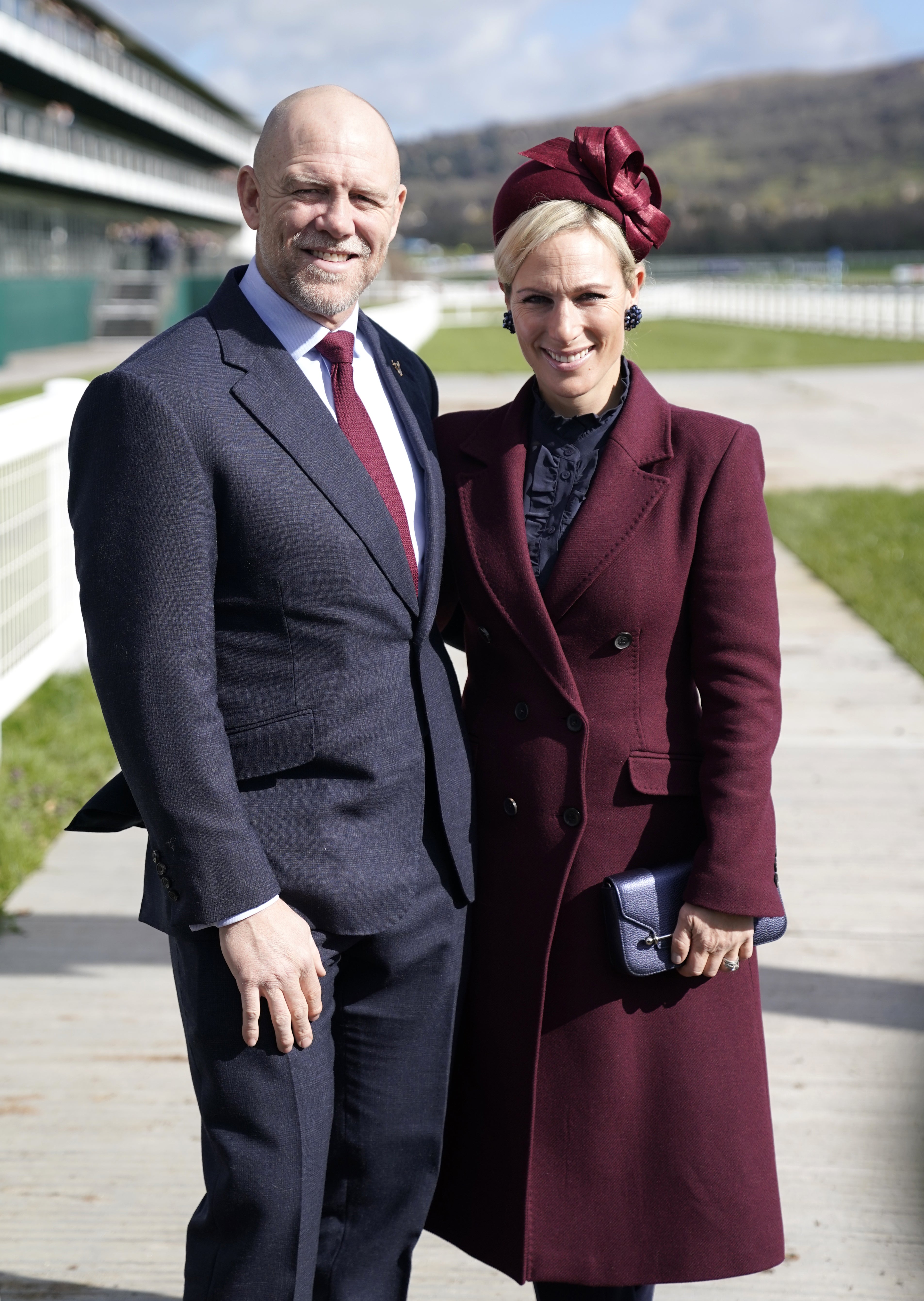 Zara and Mike Tindall visit the horseracing festival