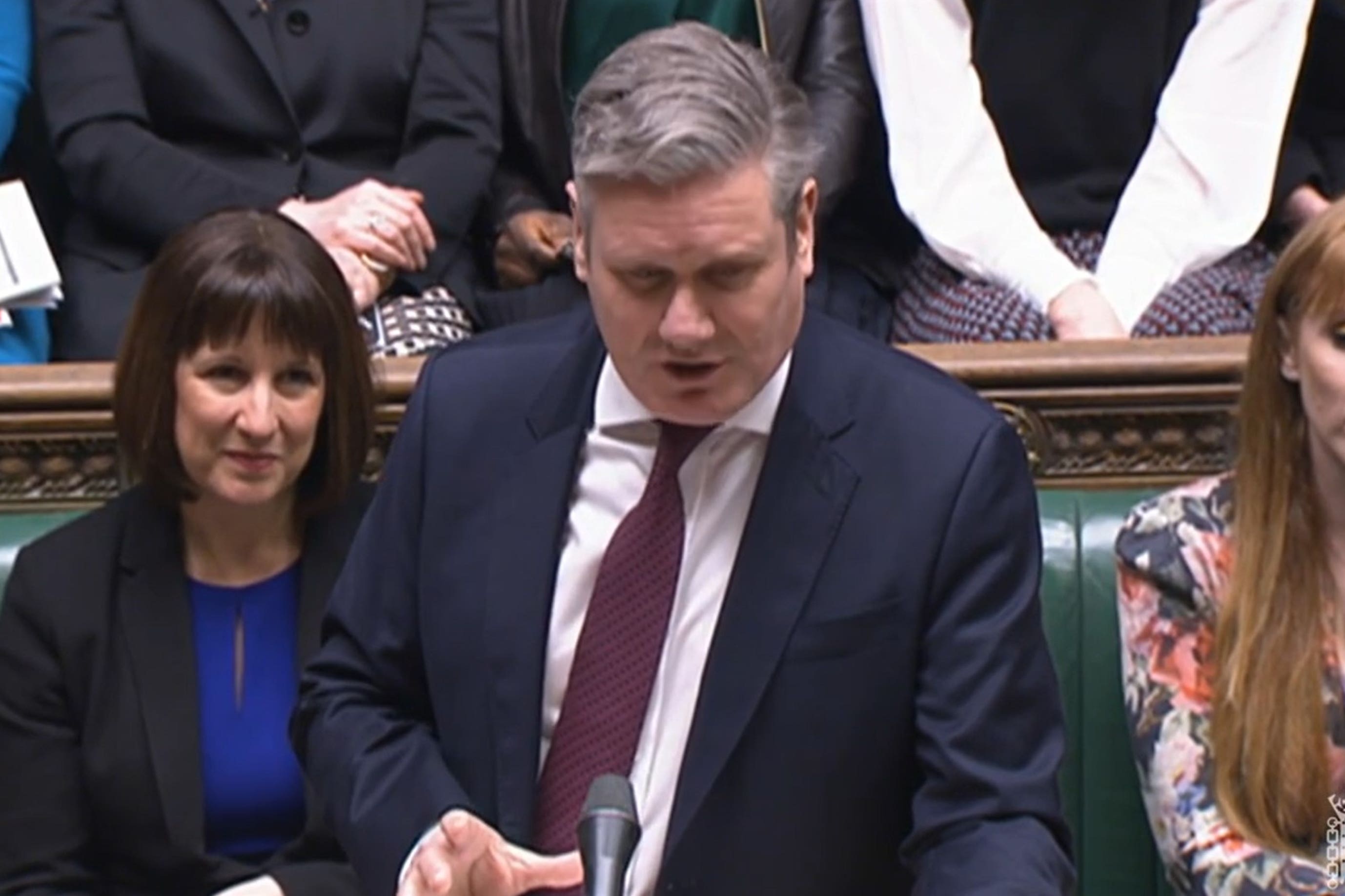 Labour leader Keir Starmer in the House of Commons (House of Commons/PA)