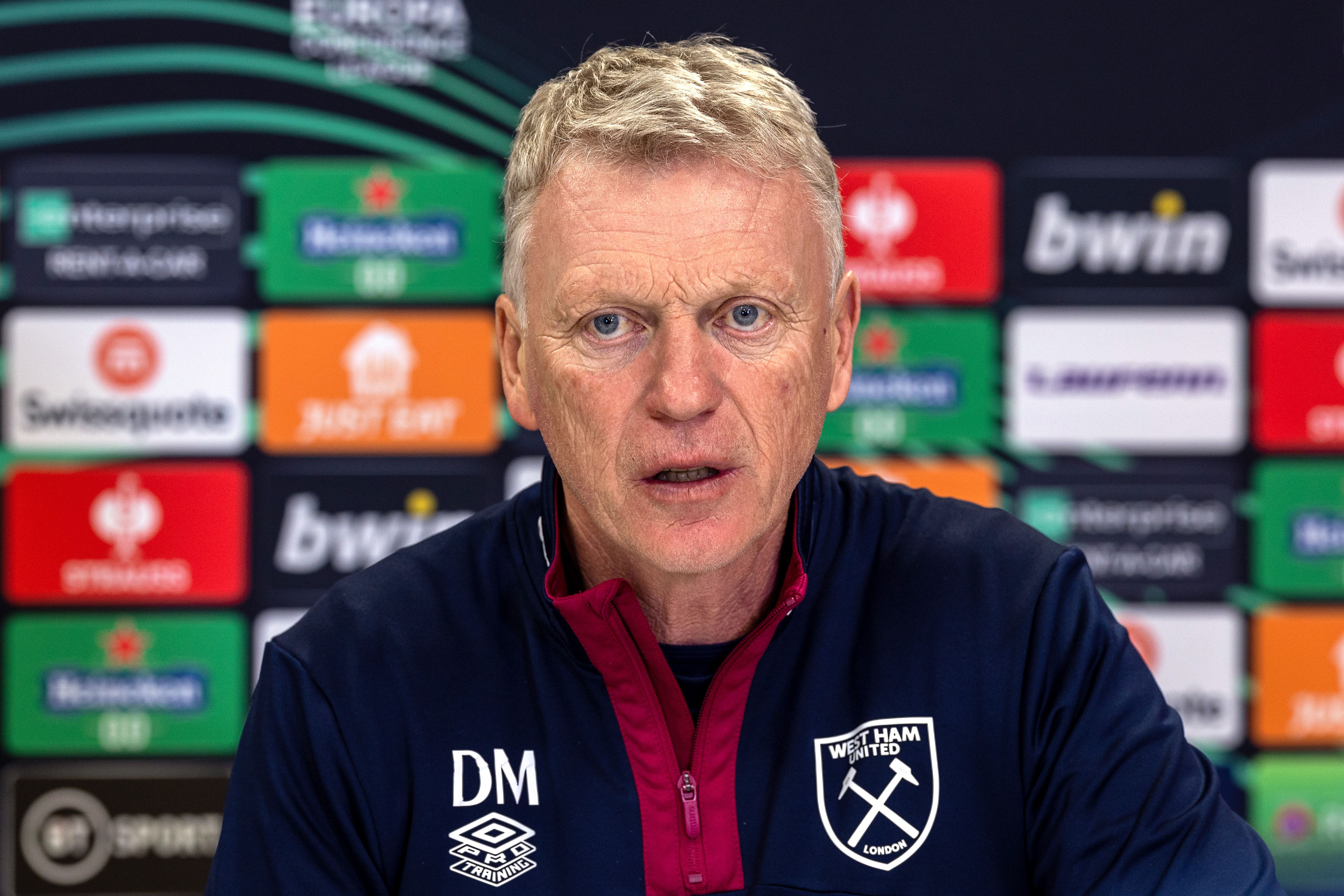 David Moyes’ West Ham welcome AEK Larnaca to the London Stadium on Thursday (Steven Paston/PA)