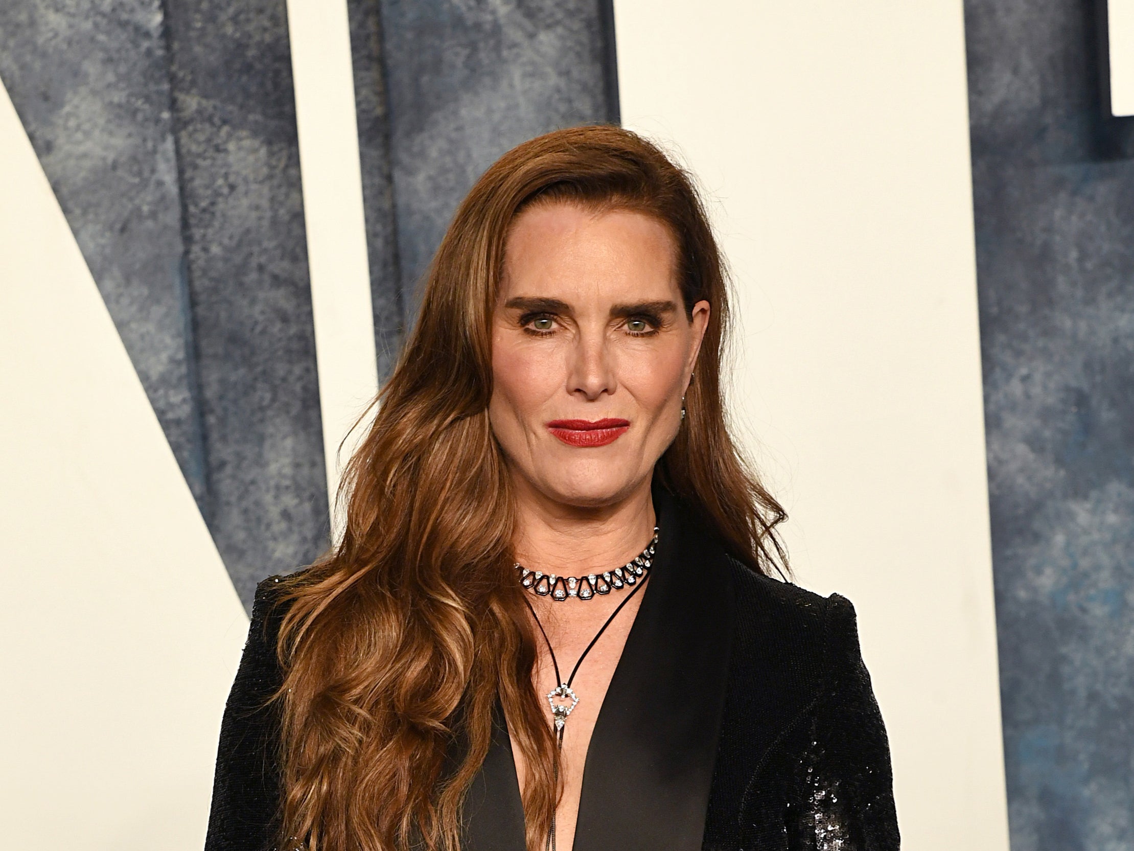 Brooke Shields attends the 2023 Vanity Fair Oscar Party