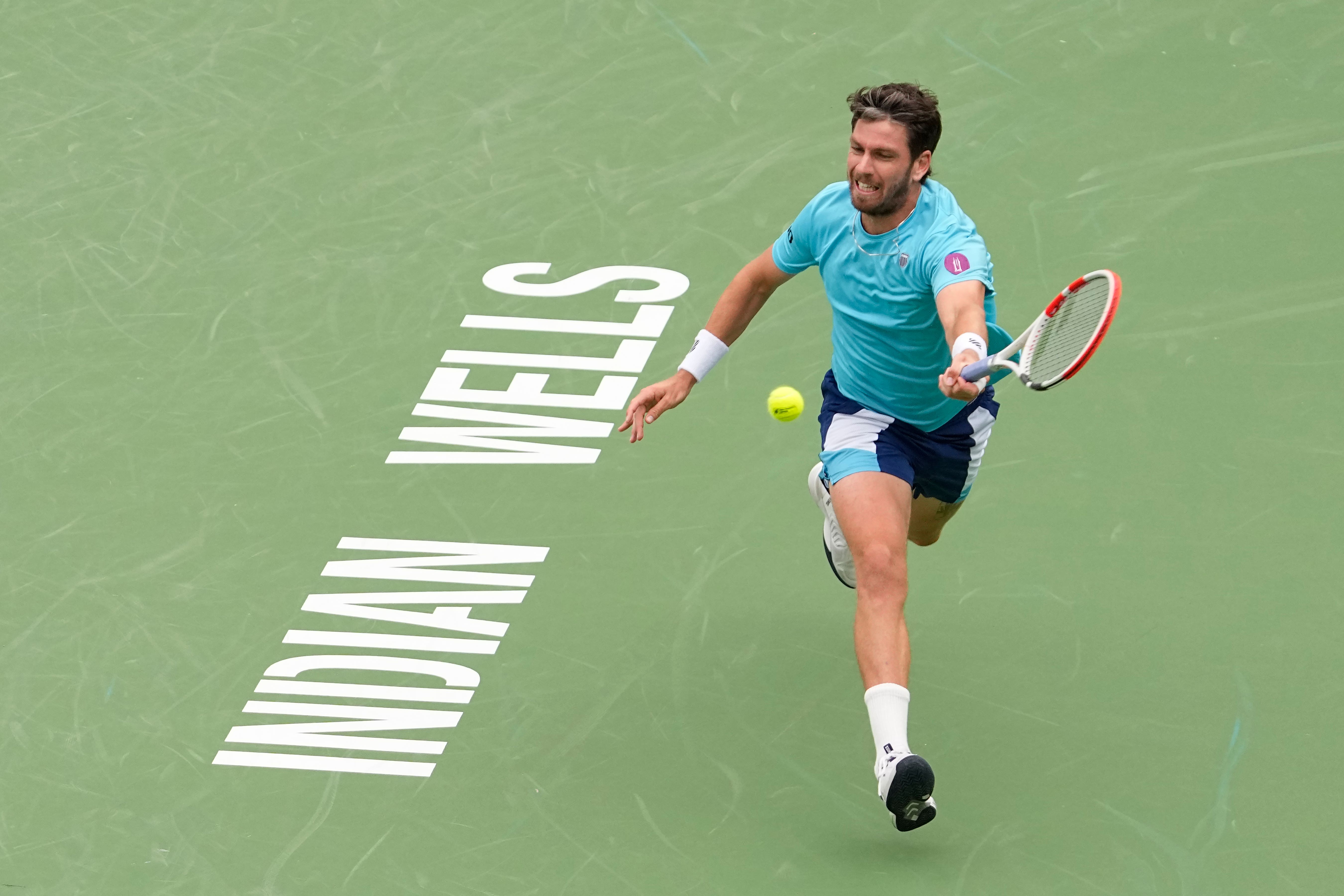 Cameron Norrie lost to Frances Tiafoe in the BNP Paribas Open quarter-finals (Mark Terrill/AP)