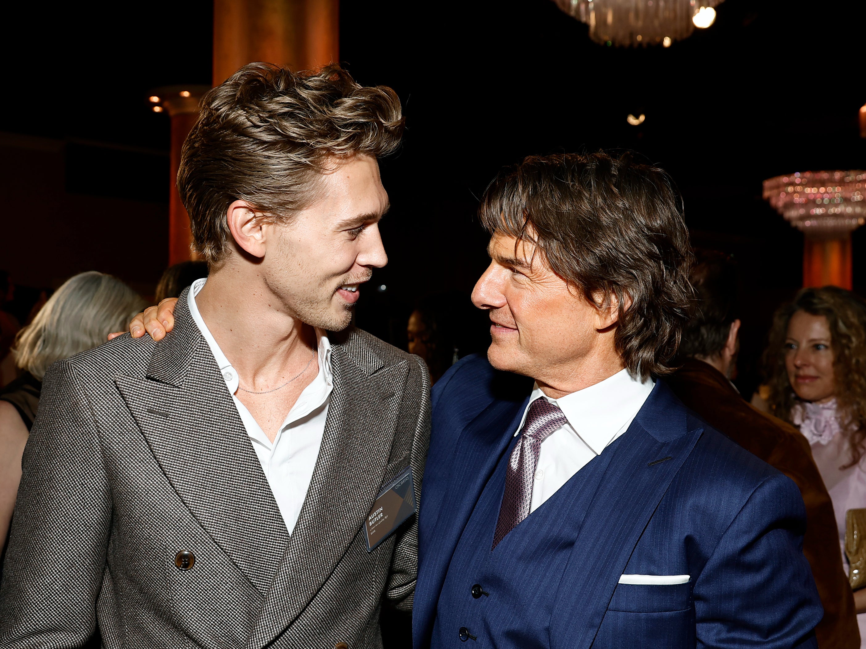 Austin Butler and Tom Cruise at the Oscars luncheon