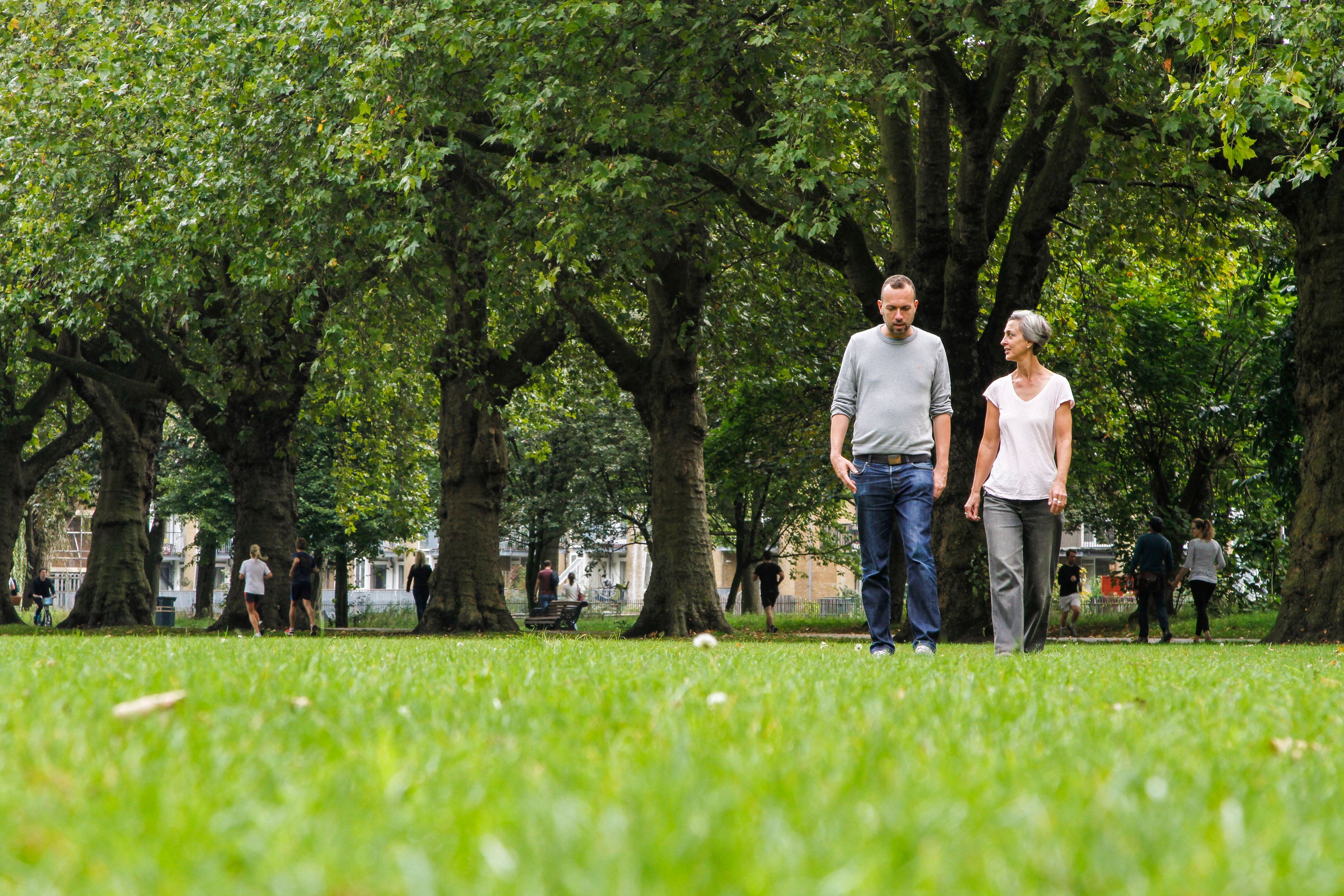 Walking and talking can make things happen (Karen Liebenguth/PA)