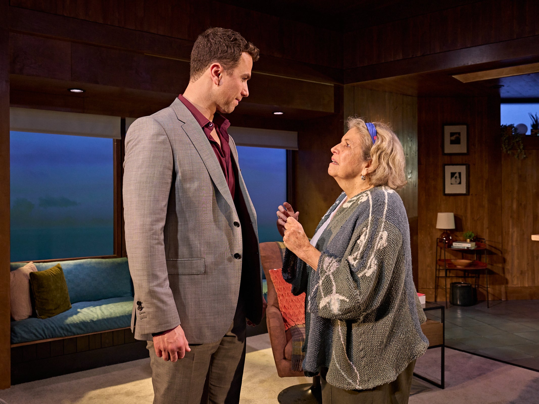 Richard Fleeshman and Anne Reid in Marjorie Prime