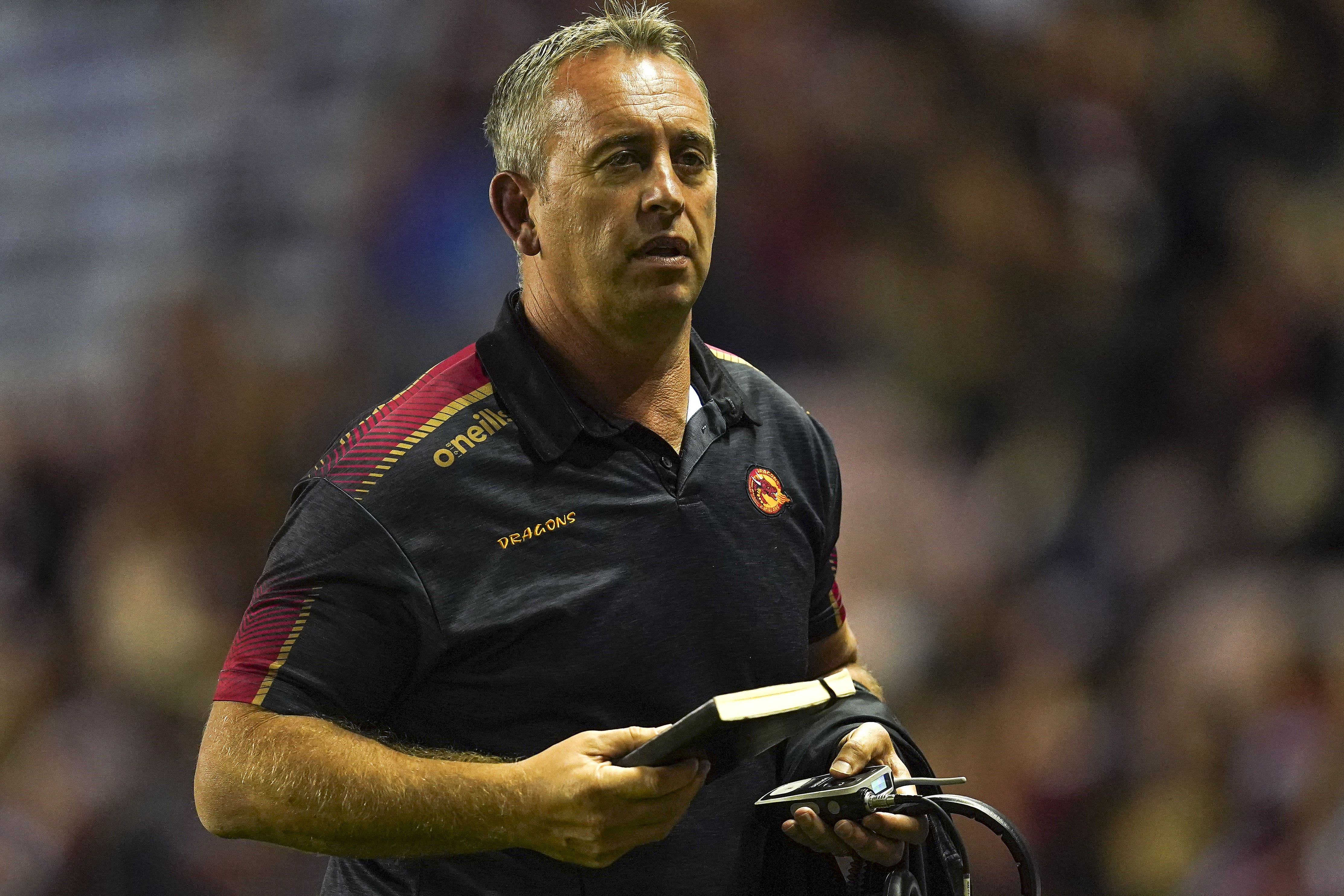 Steve McNamara’s Catalans Dragons have started the season well (Martin Rickett/PA)